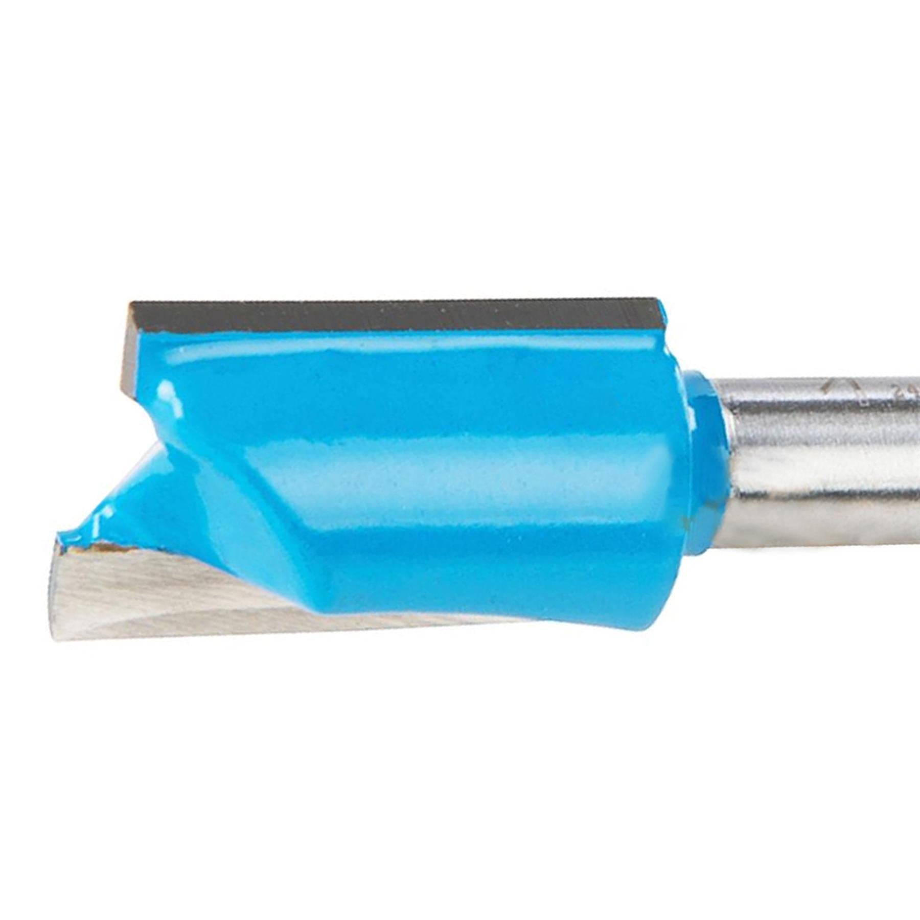 Straight 2 Flute Router Bit Cutter 1/4" Shank Carbide TCT Groove Metric 15x20mm