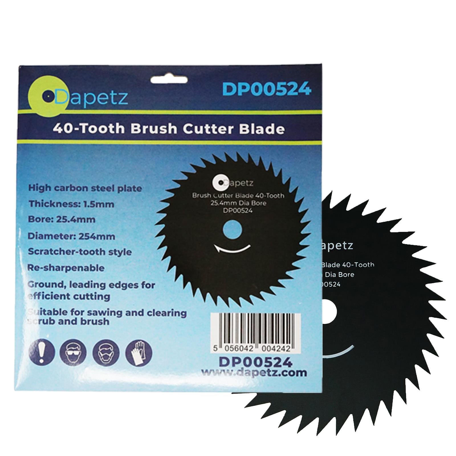 Brush Trimmer Strimmer Cutter Blade 254mm 25.4mm Bore 40 Tooth by Daptez