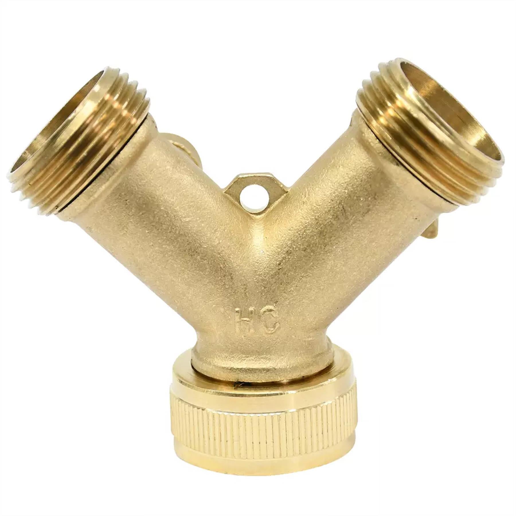 Hose Pipe Valve Splitter Connector Adaptor Brass 2 Quick Connector Set By Dapetz