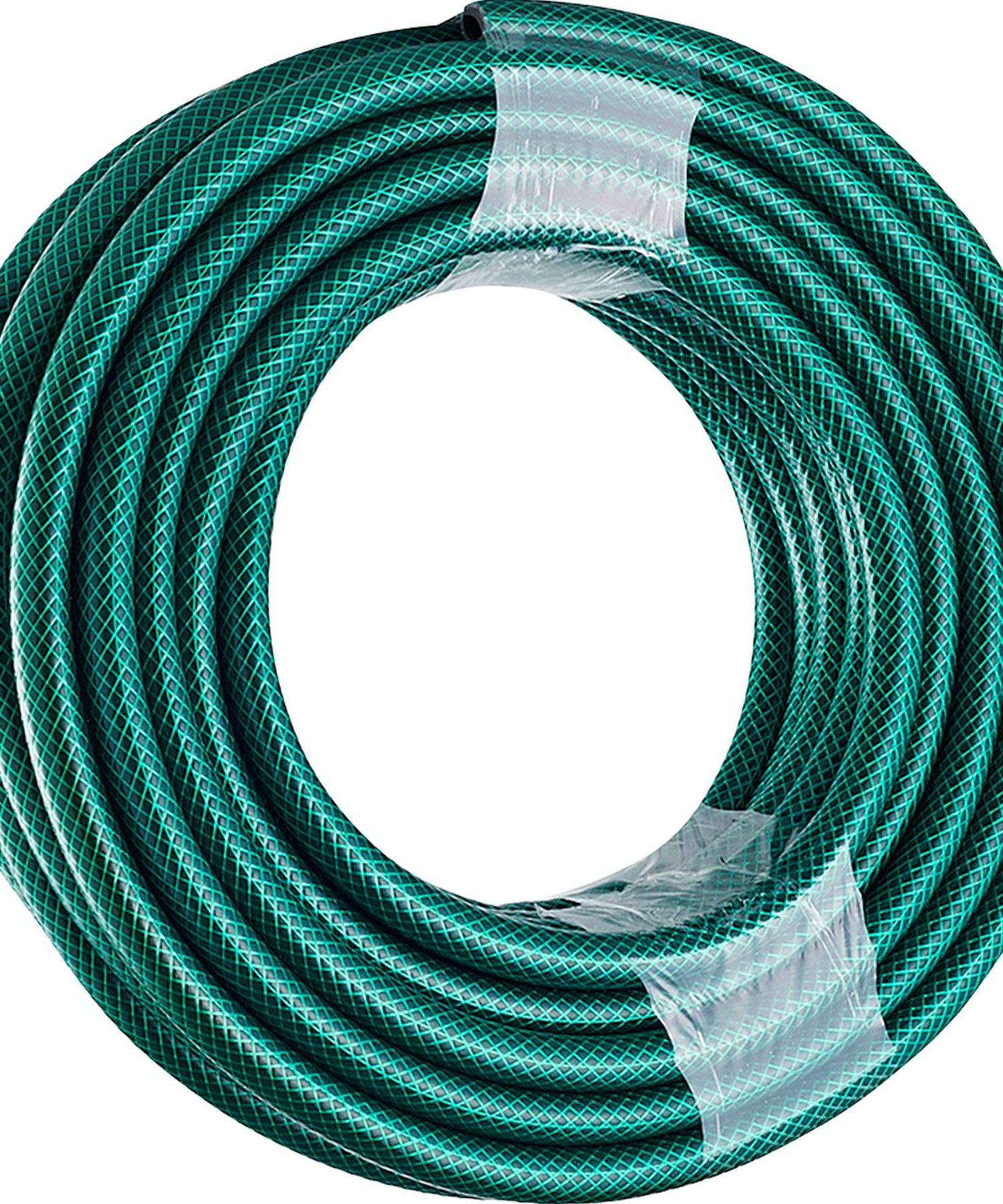 30M Garden Hose Pipe Reinforced PVC Watering Hosepipe + Spray Gun Set Green