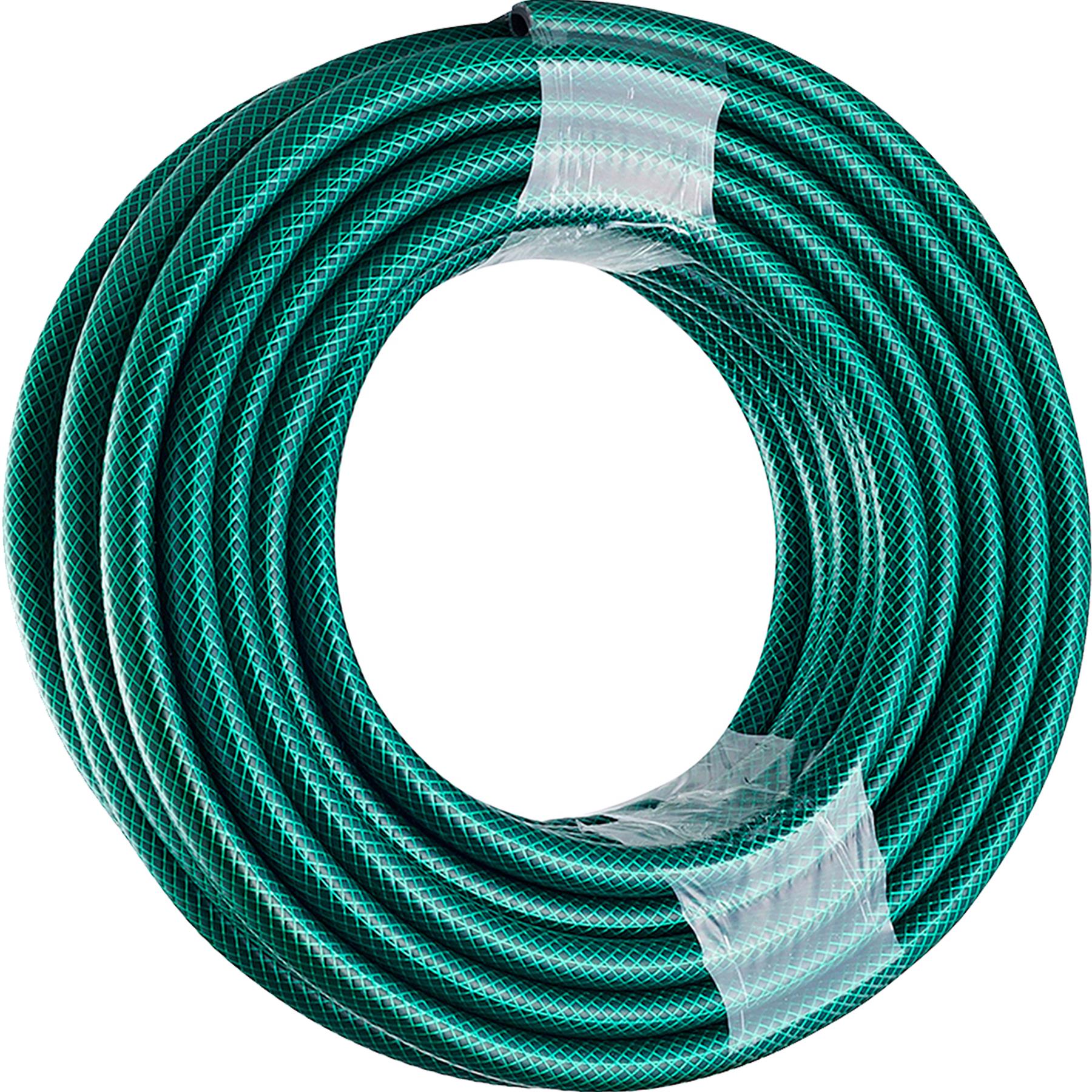 30M Garden Hose Pipe Reinforced PVC Watering Hosepipe + Spray Gun Set Green