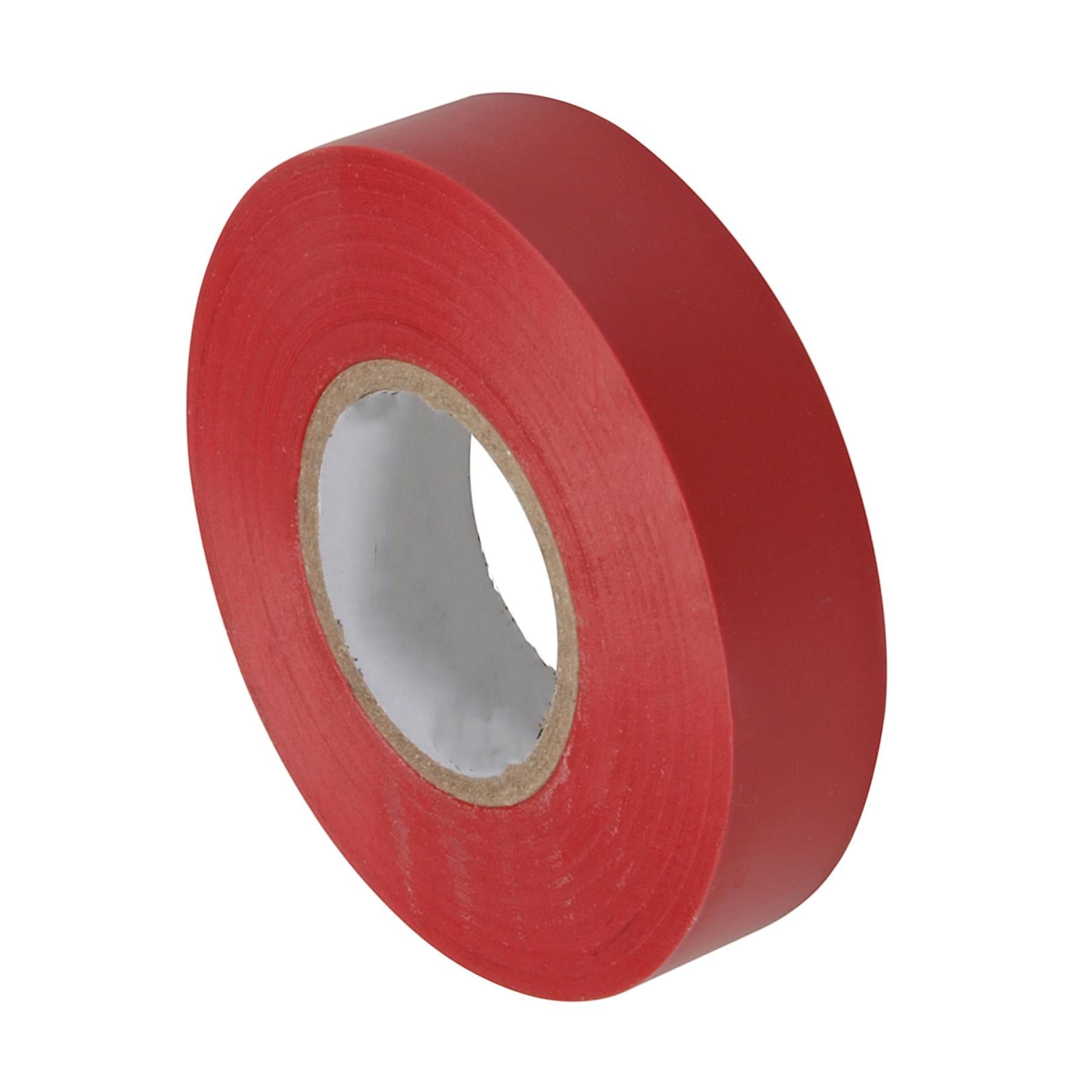 Electrical Pvc Insulation Insulating Tape 22m Retardant Rolls Red by Daptez