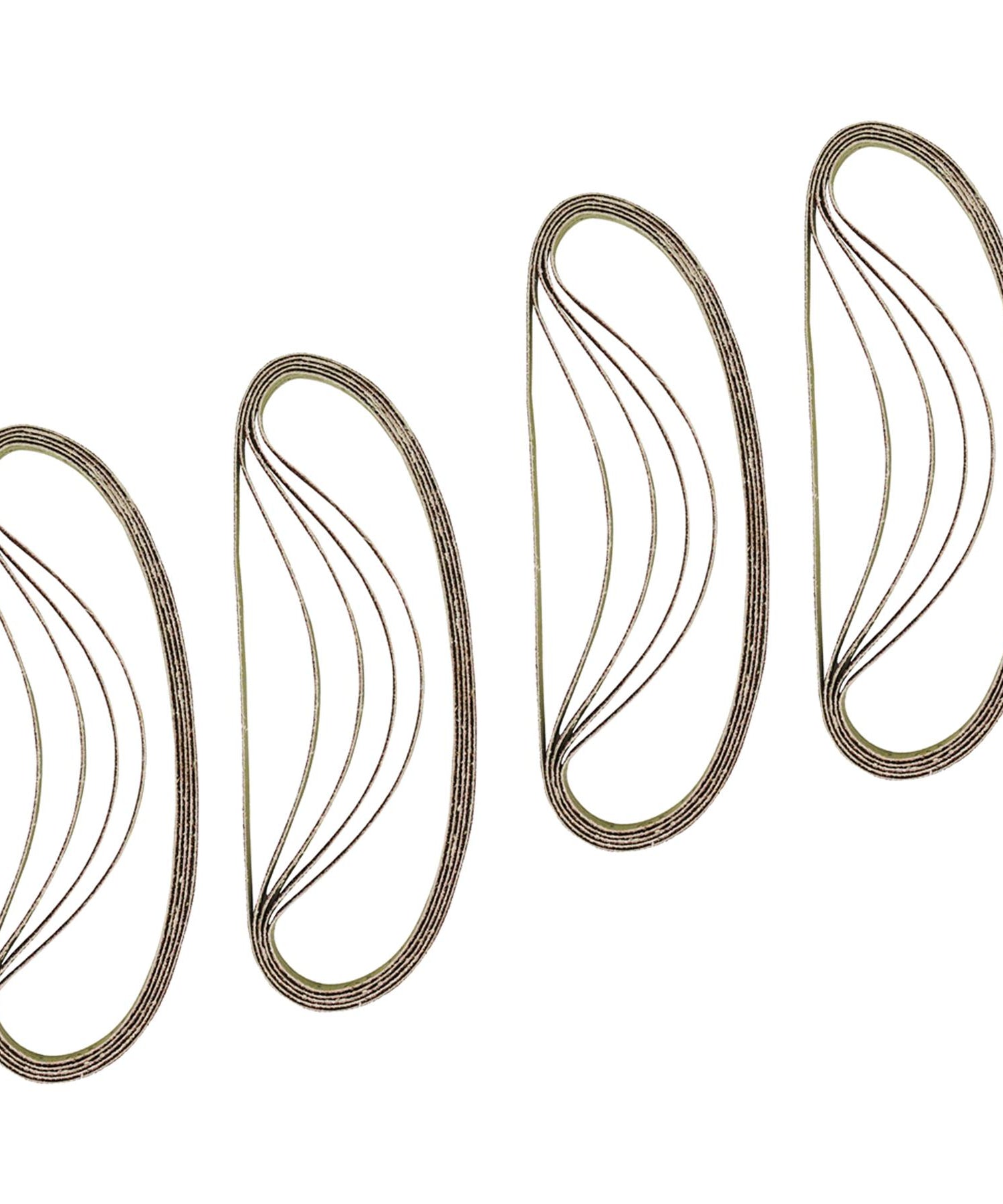 (Pack of 20) Sanding Belts 330mm x 10mm (60 Grit) Coarse Sander Sheets by Dapetz