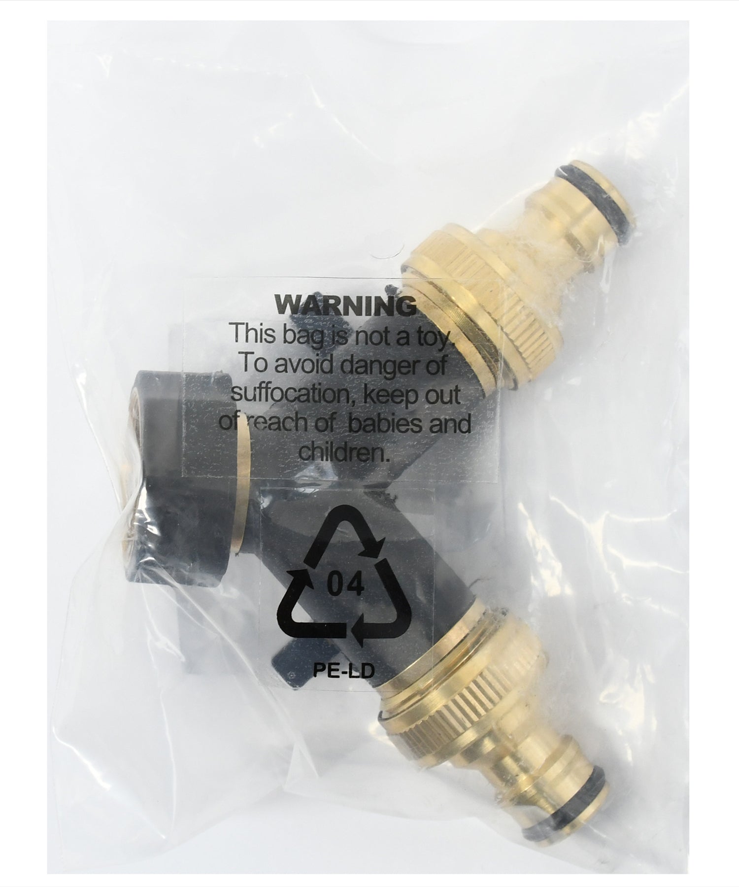 2-Way Hose Connector Splitter 3/4" Brass Double Garden Tap Adapter | Strong Metal by Dapetz