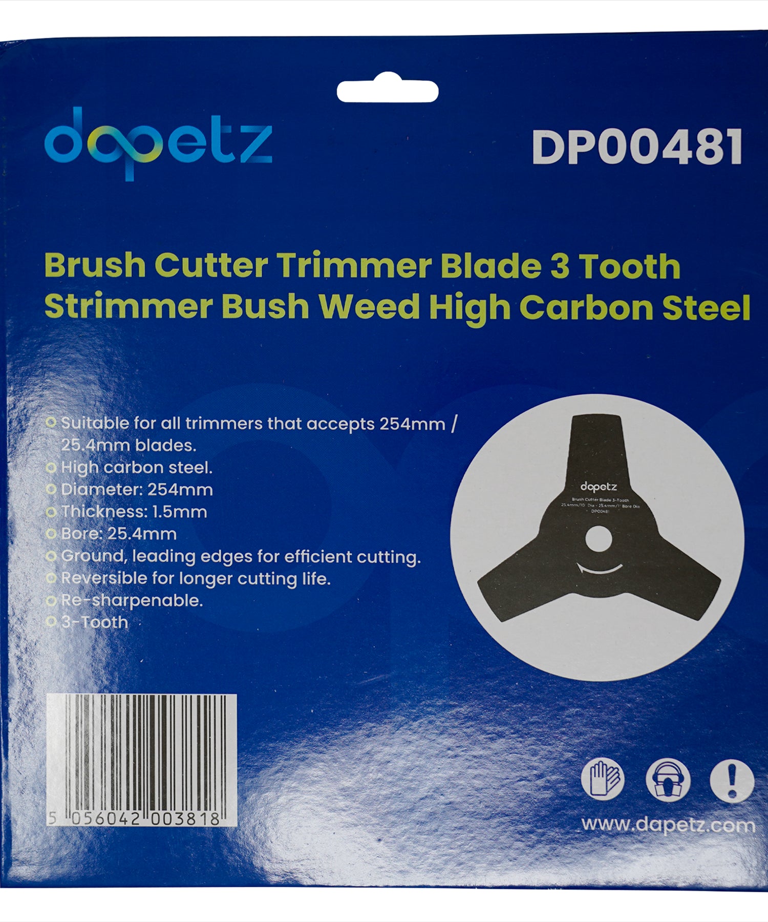 3-Tooth Brush Cutter Trimmer Blade for Strimmer Bush Weed By Dapetz