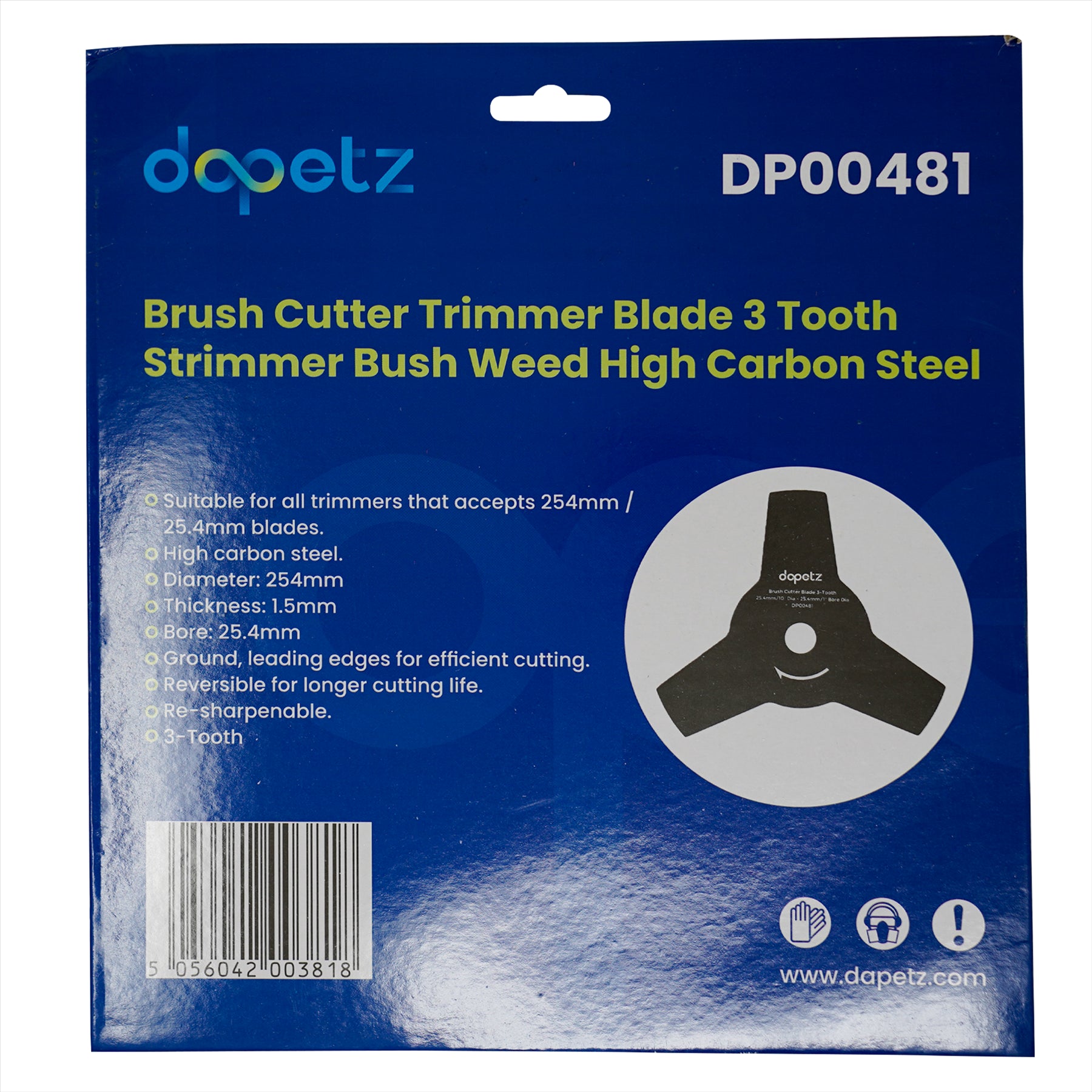 3-Tooth Brush Cutter Trimmer Blade for Strimmer Bush Weed By Dapetz