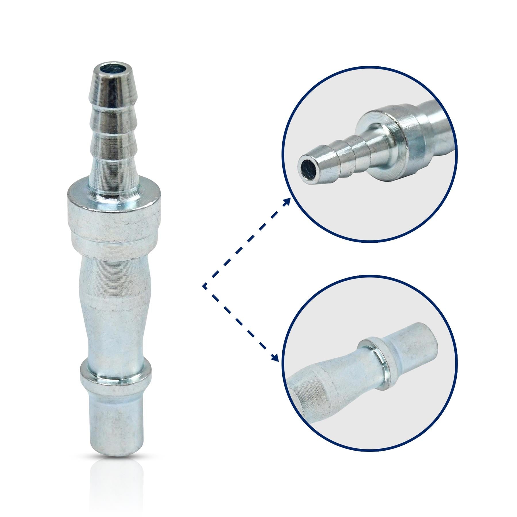 Air Line Hose Fitting Connector Barb Hose End 6mm Bayonet Coupler For PCL Vertex 2PC