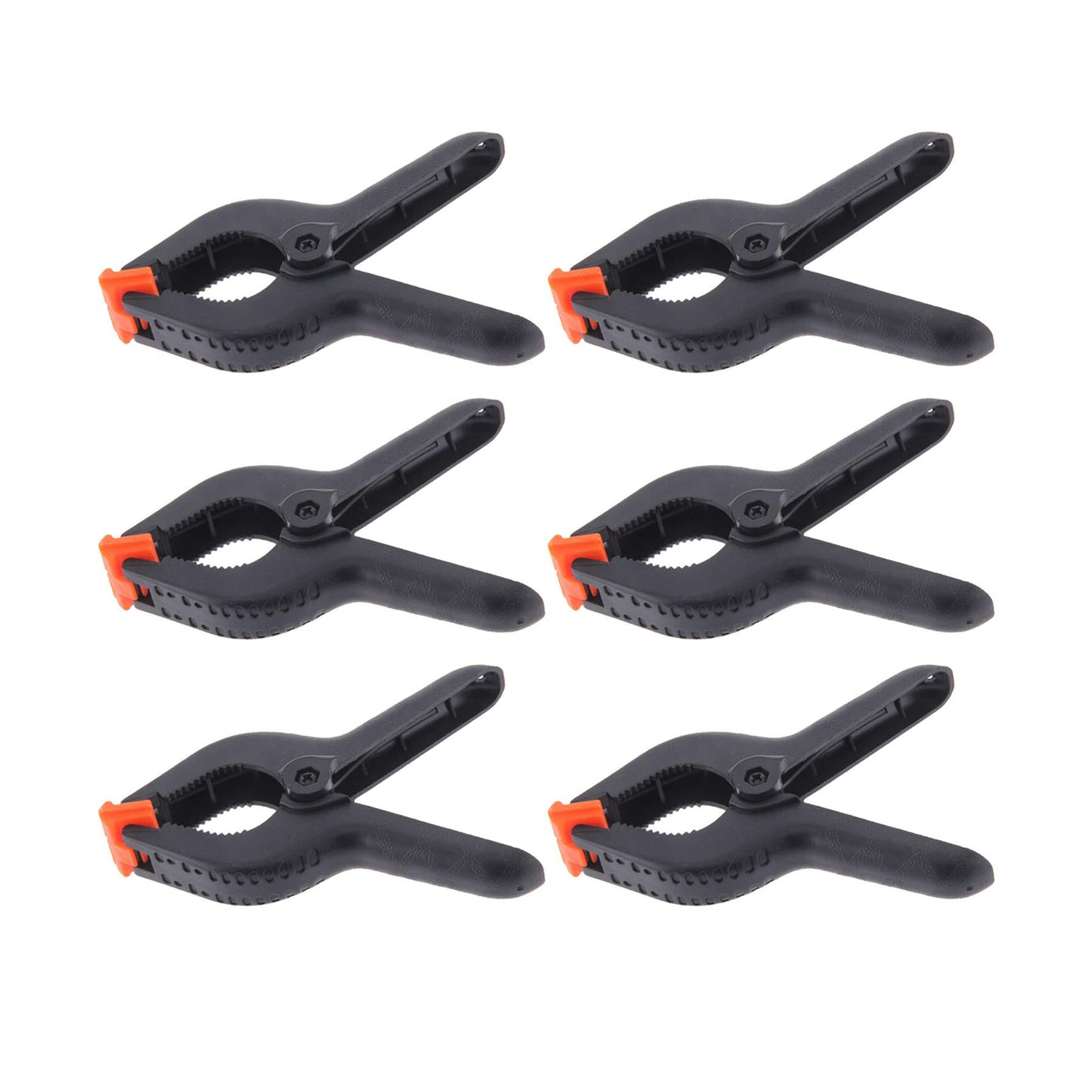 6" Strong Plastic Spring Clamps | Nylon Market Stall Clips for Tarpaulin (Pack of 6) by dapetz