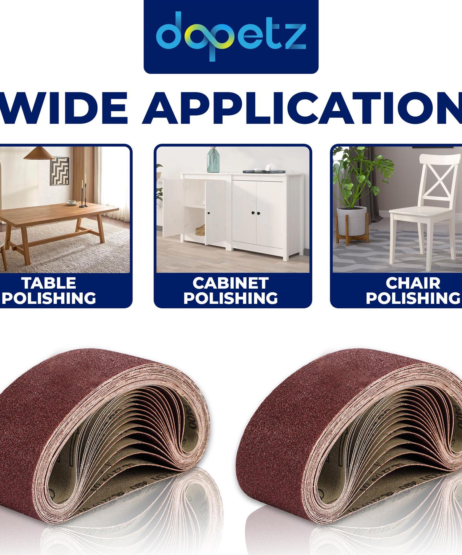 10 X New 100 X 610mm 80 Grit Medium Sander Sanding Belts High Quality Kit