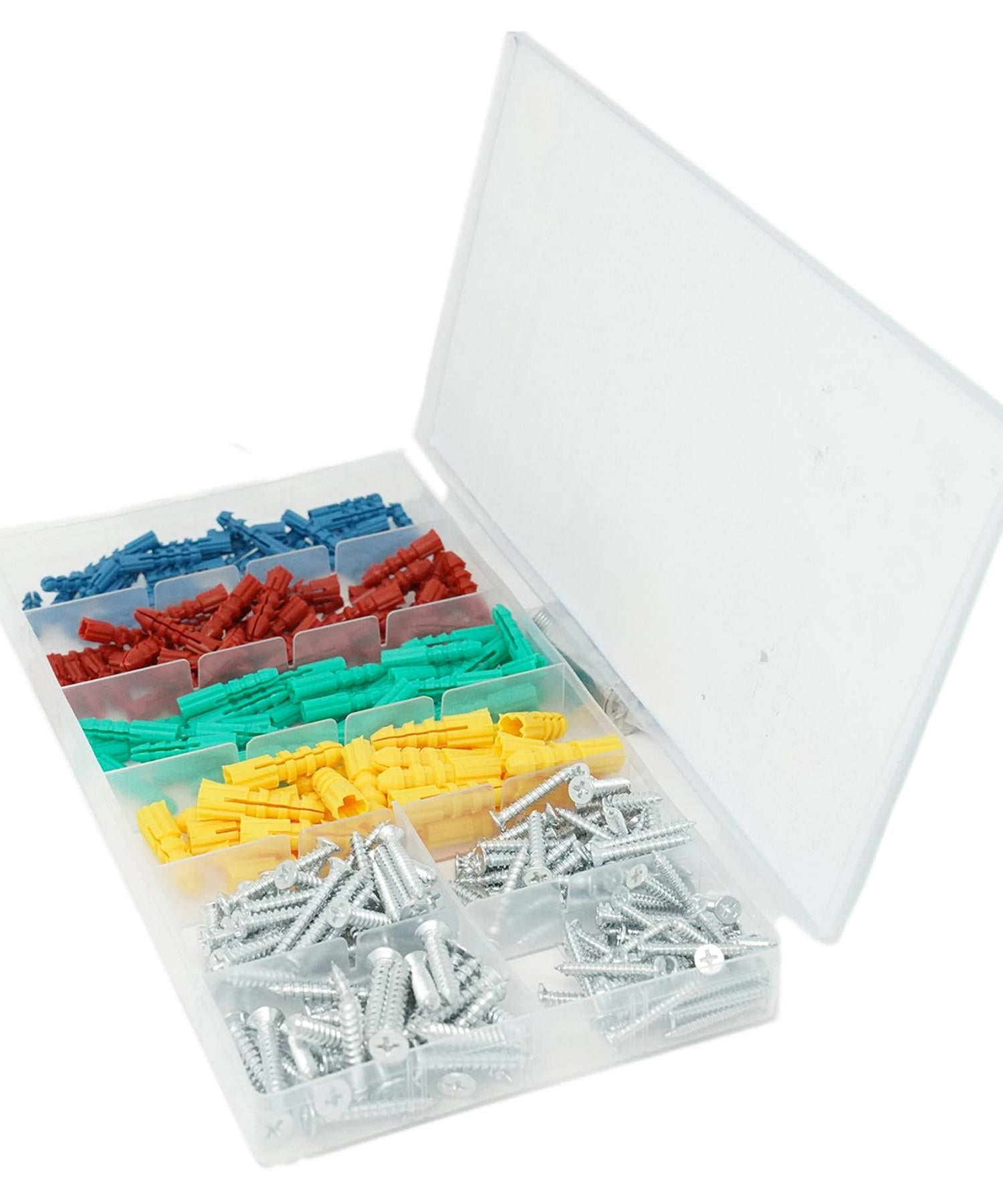 Wall Anchor Metal Screw set Assortment for Weak Brittle Walls 285pc by Dapetz