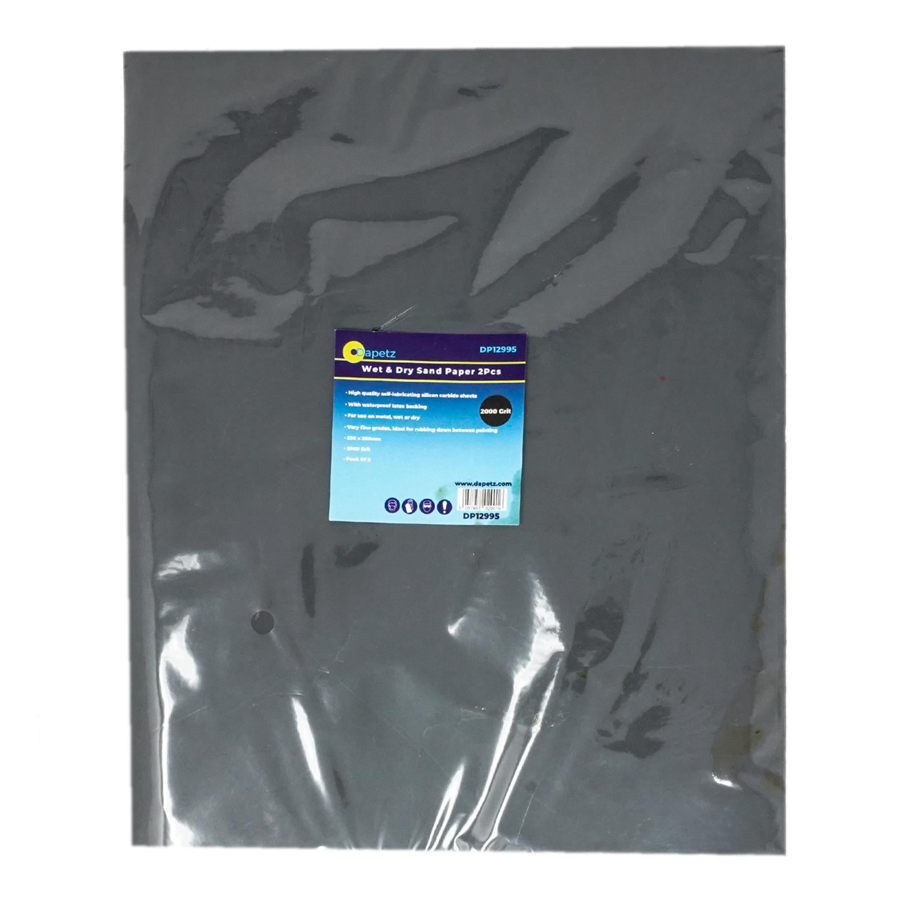 Wet and Dry Sandpaper 2000 Grit, 230x280mm Sand Paper for Sanding and Finishing - Pack of 2 By Dapetz