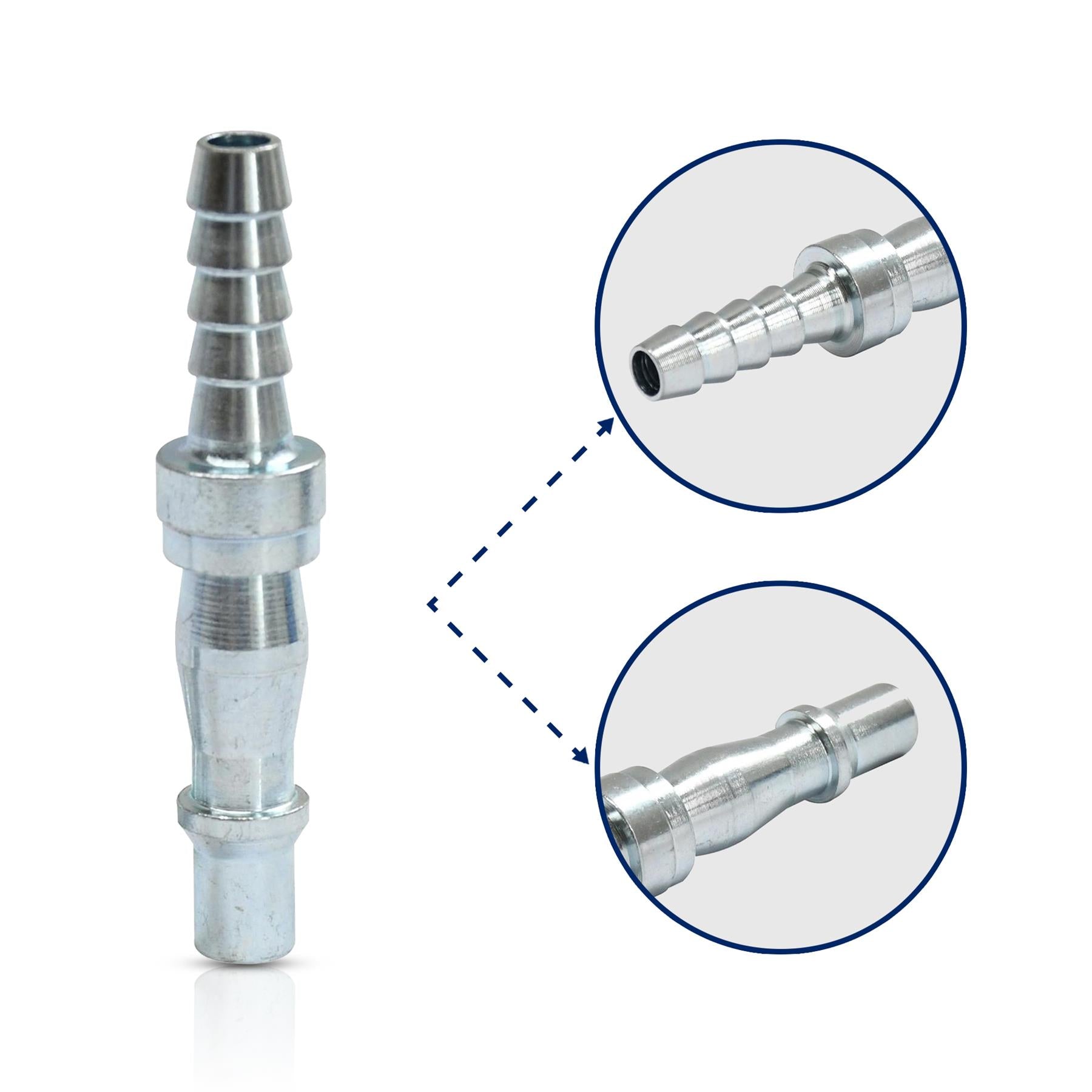 Air Line Hose Fitting Connector Barb Hose End 8mm Bayonet Coupler For PCL Vertex