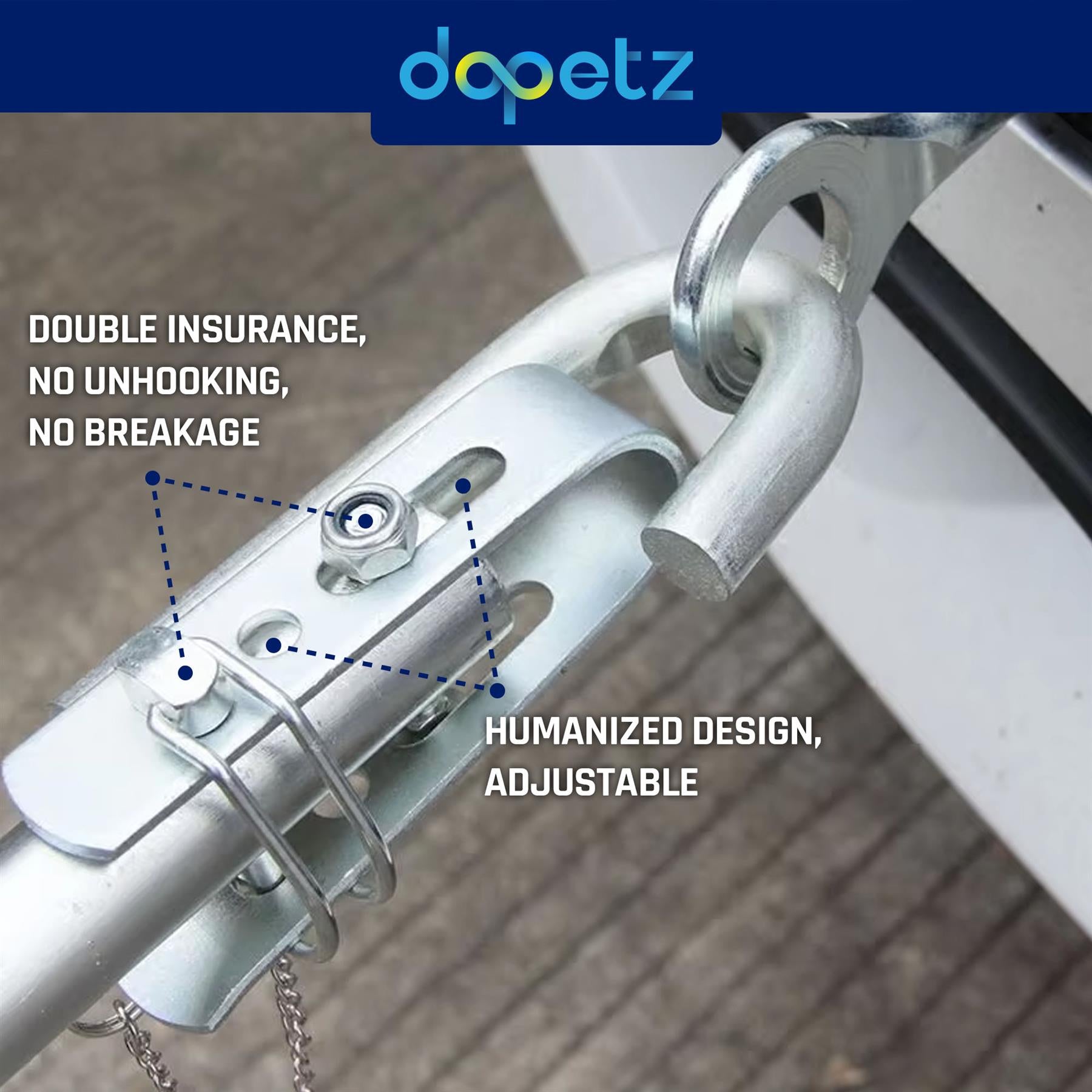 2 Ton 2000kg Towpole Car Van Recovery Towing Bar+ Damper Spring + Bag by Dapetz