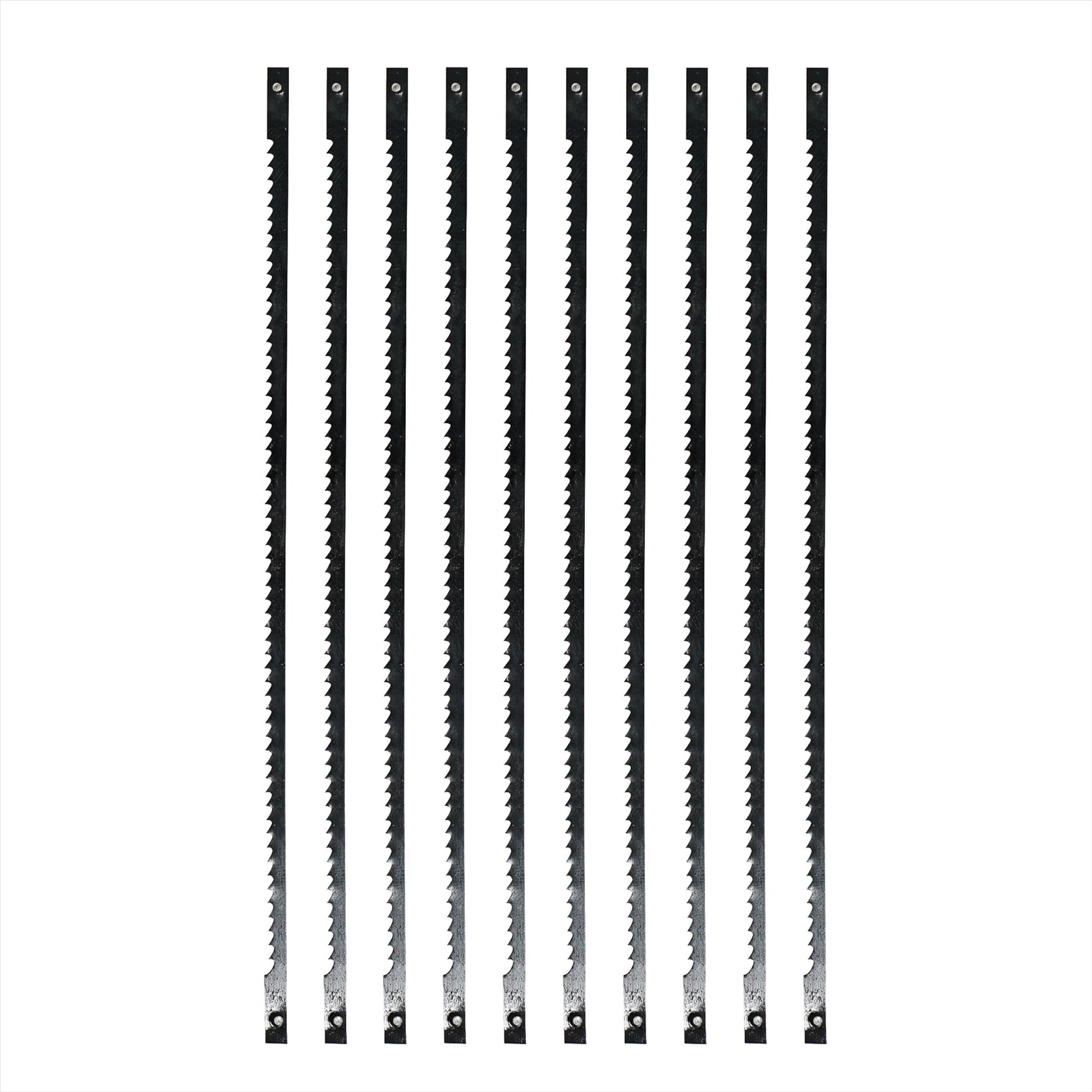 (Pack of 10) Scroll Saw Cutting Blades 21 TPI 130mm Long Pin by Dapetz