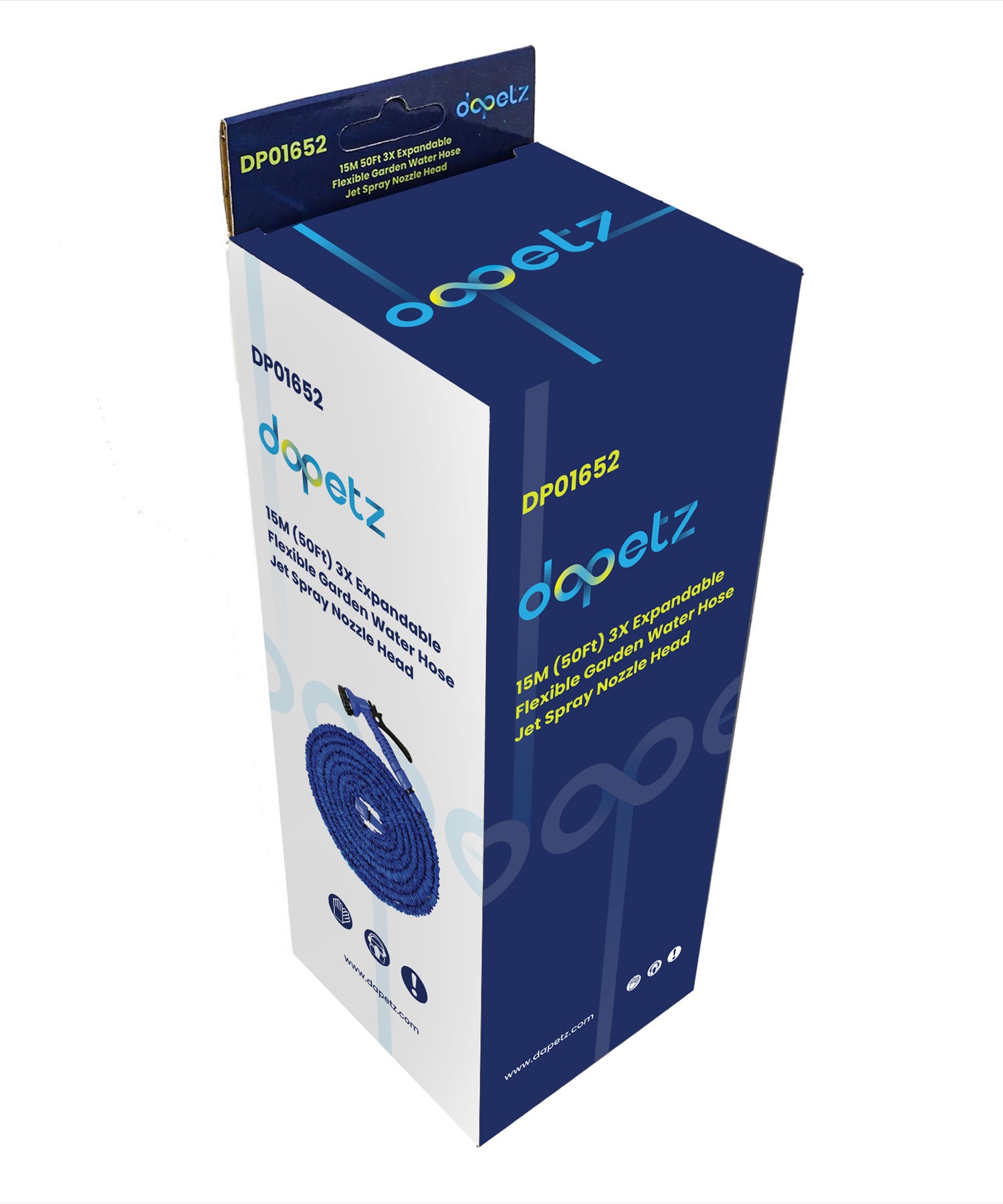 Expandable Garden Hose Pipe 15m 50ft With 7 Function Water Spray Gun Magic Hose