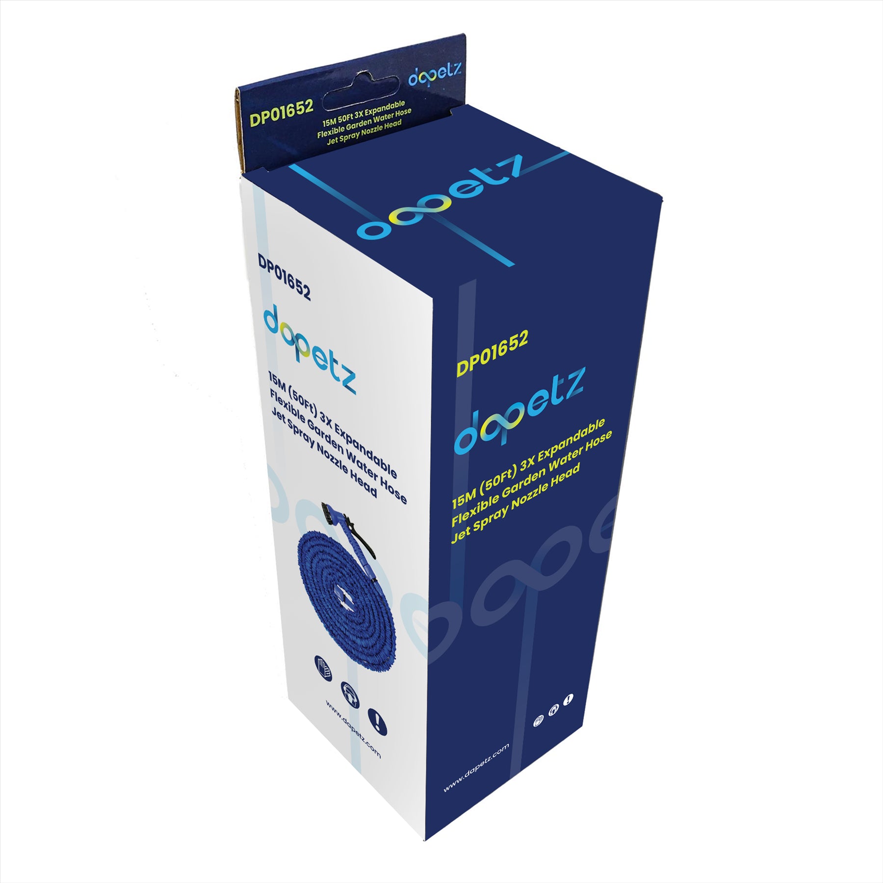 Expandable Garden Hose Pipe 15m 50ft With 7 Function Water Spray Gun Magic Hose