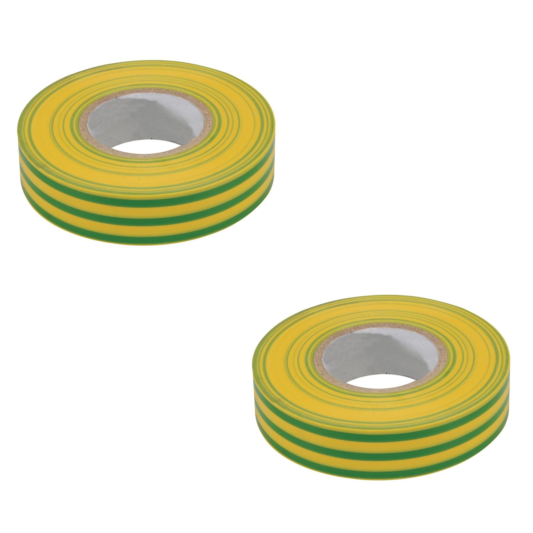 (Pack of 2 ) 19mm x 22mm Electrical Pvc Insulating Tape Retardant Rolls by Daptez