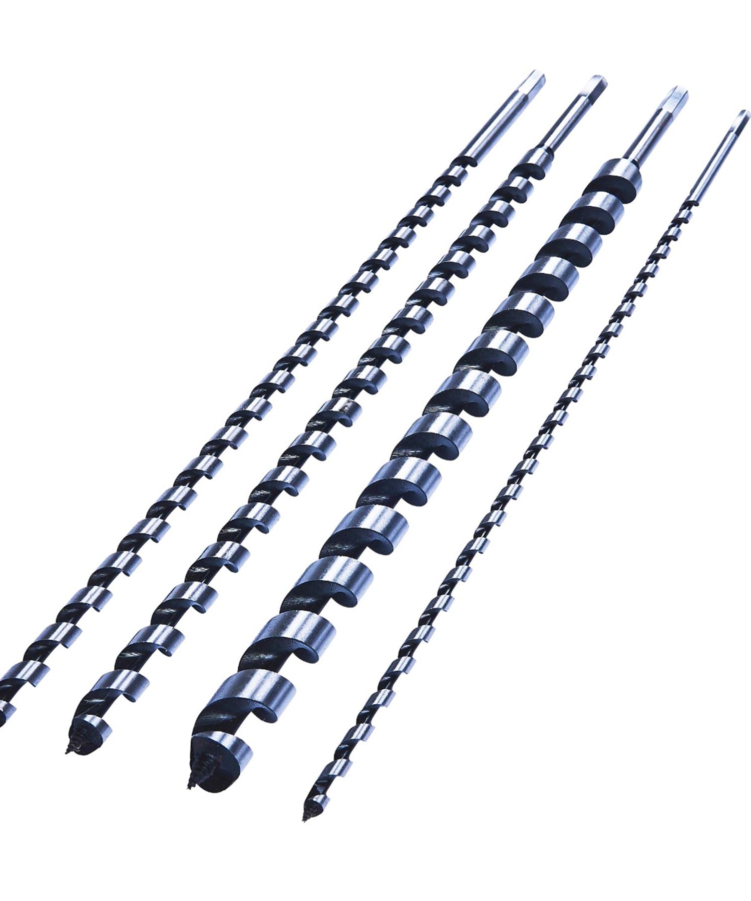 4pc 600mm Extra Long Drill Auger Bit Set Hex Shank 8 12 16 24mm Wood Work Tools by Dapetz