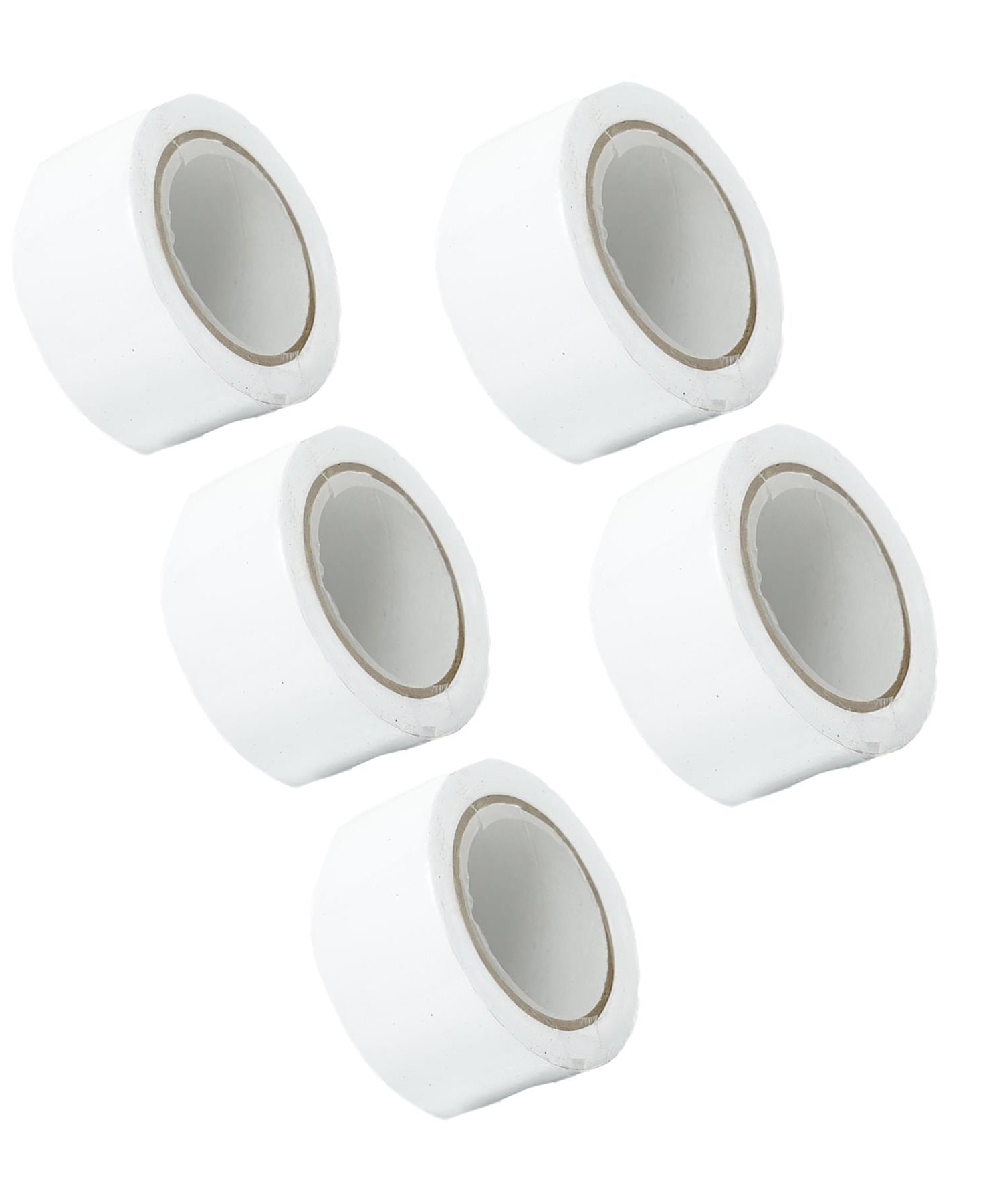 5 x High Quality PVC Electrical Insulation Tape (2 Inch 50mm) White Wide Flame Retardent