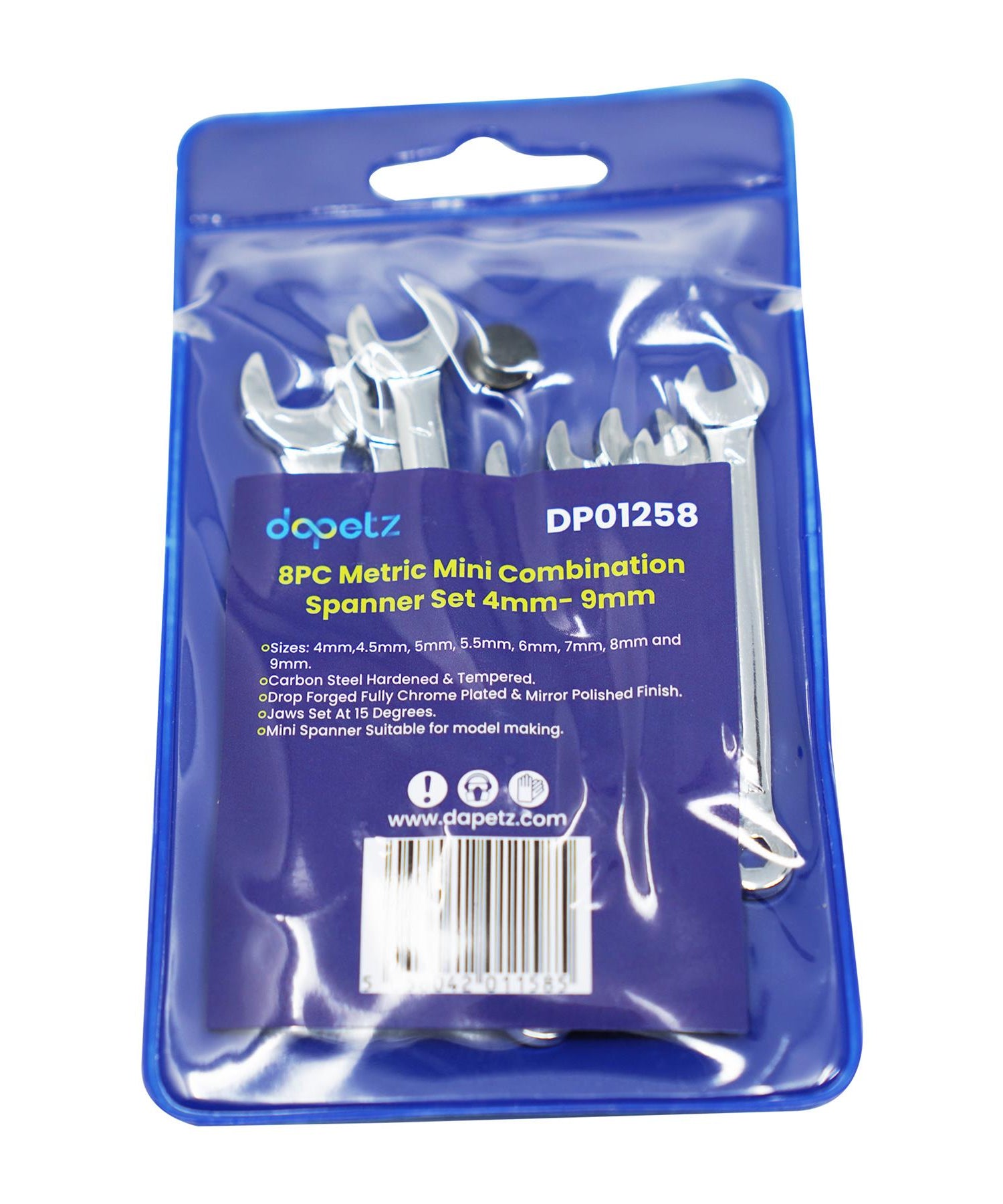 Mini Size Spanner Model Makers Small Wrench Set Combination 4-9mm With Warranty By Dapetz