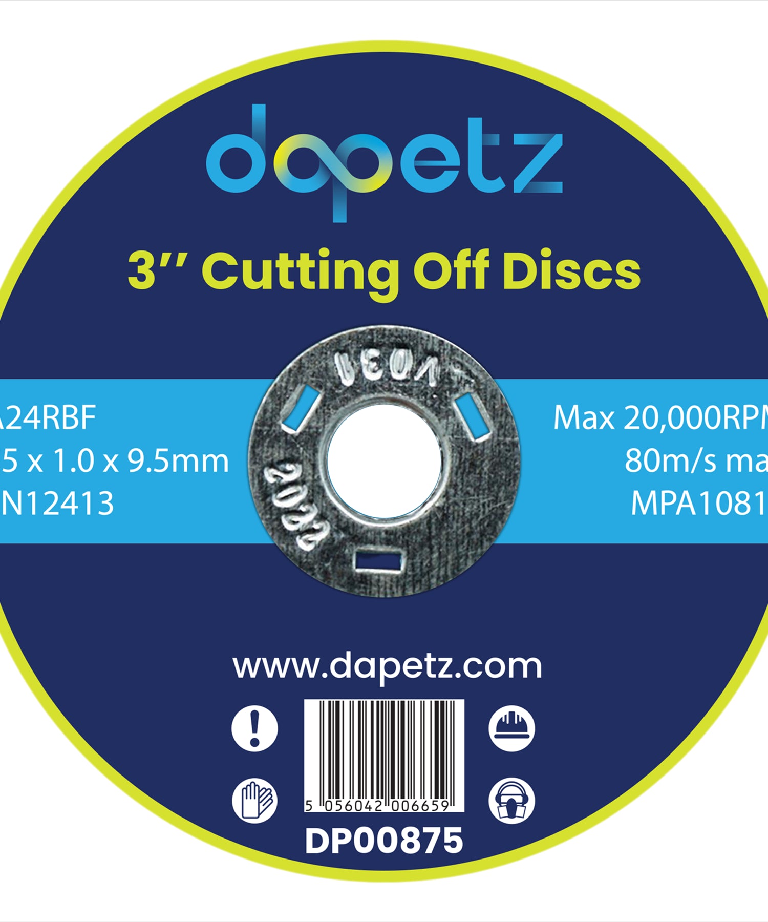 (Pack of 10) Metal Cutting Discs 75mm Angle Grinder Disc Stainless Steel by Dapetz
