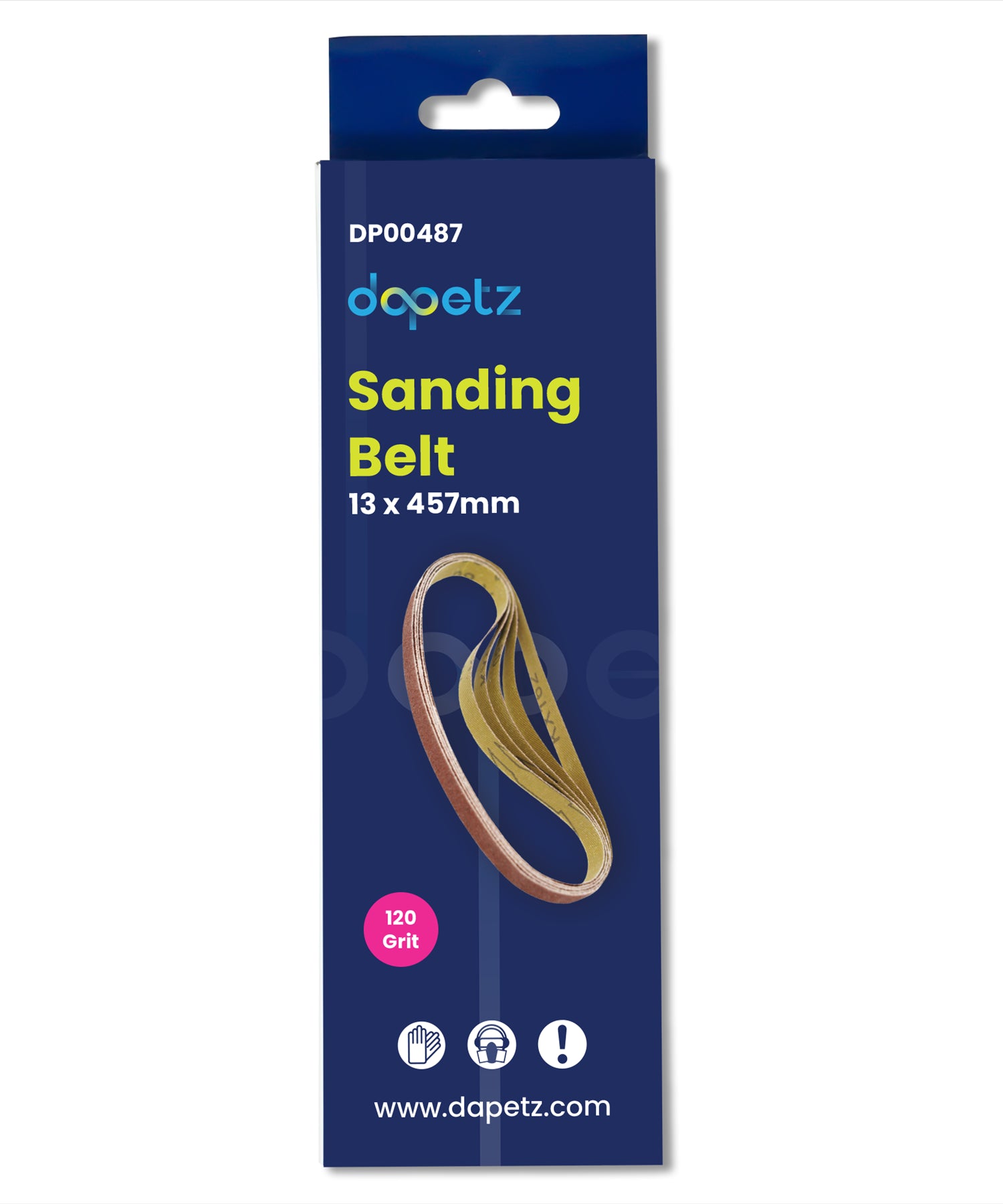 Dapetz Sanding Belts 120 Grit Aluminium Oxide Power Tool Sander Belt 13 x 457mm (20 Pack)