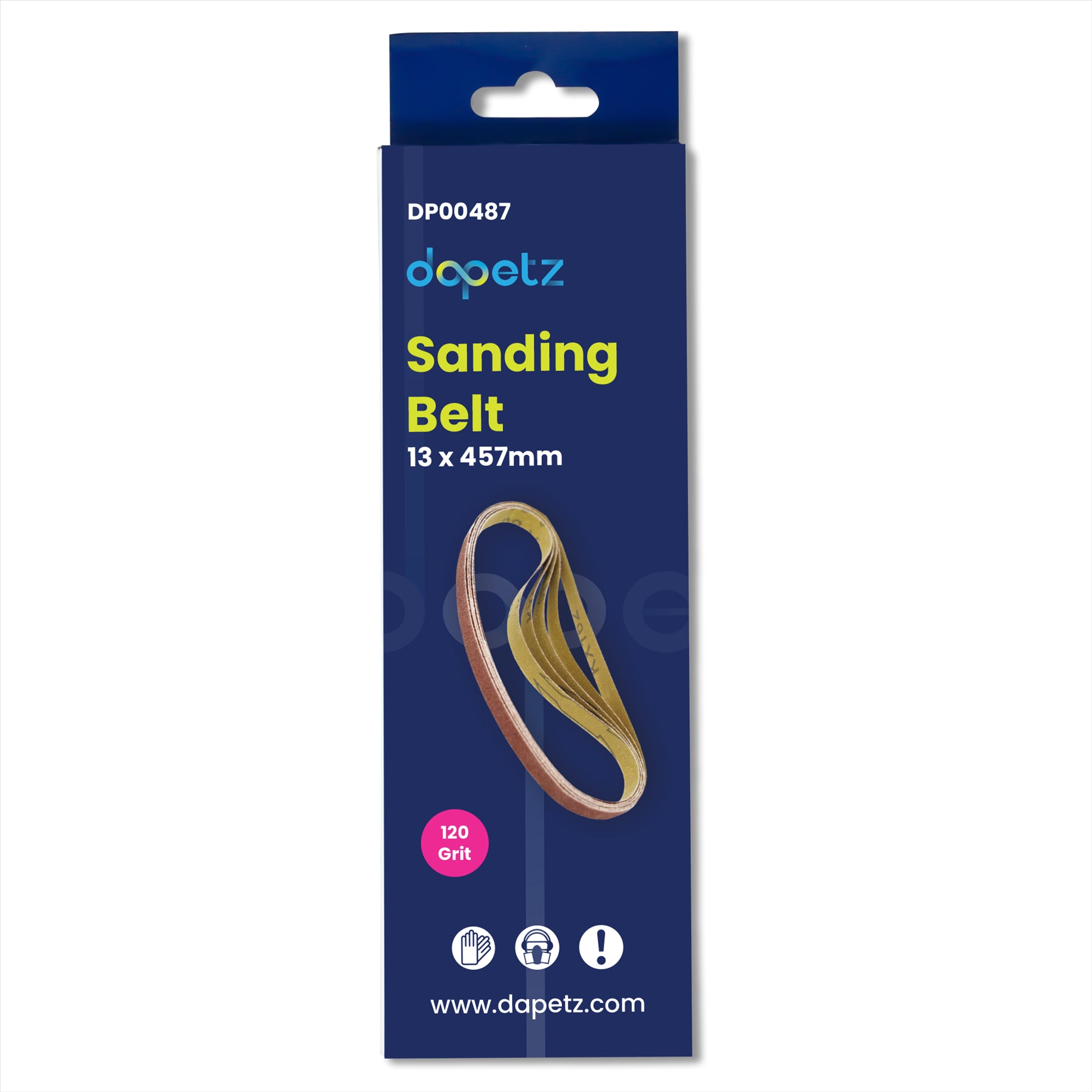 Dapetz Sanding Belts 120 Grit Aluminium Oxide Power Tool Sander Belt 13 x 457mm (20 Pack)