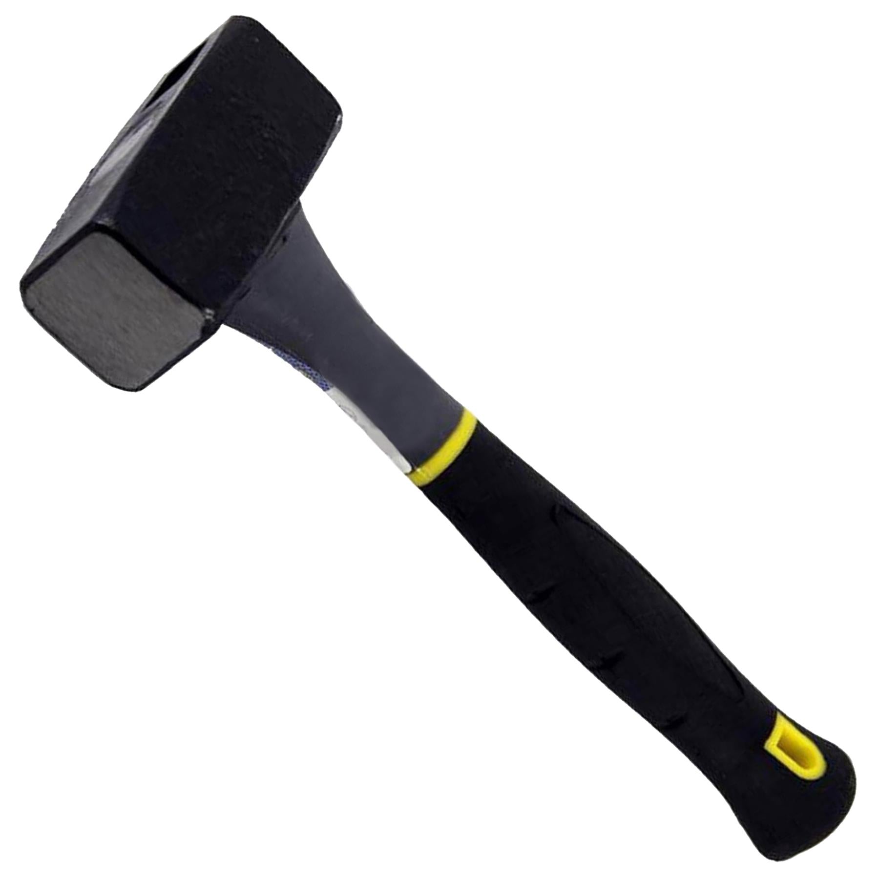 1.5Kg Club Lump Hammer Hardened Steel Face & Fibreglass Handle by Dapetz