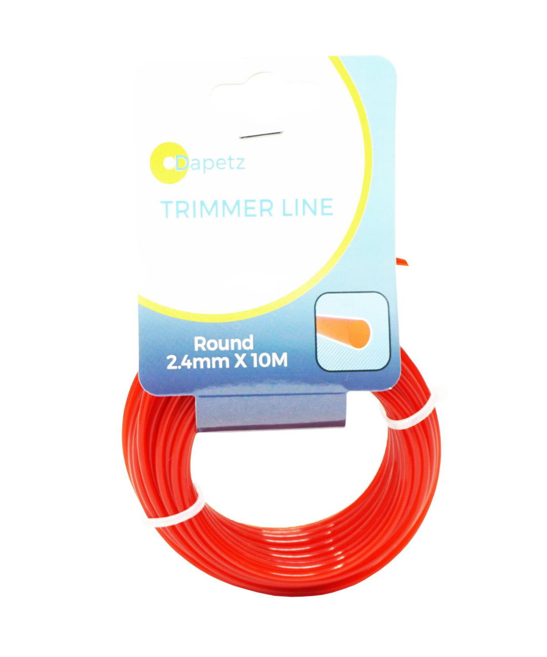 Round Strimmer Cord Line Wire String Nylon Petrol Trimmer 10m x 2.4mm by Dapetz