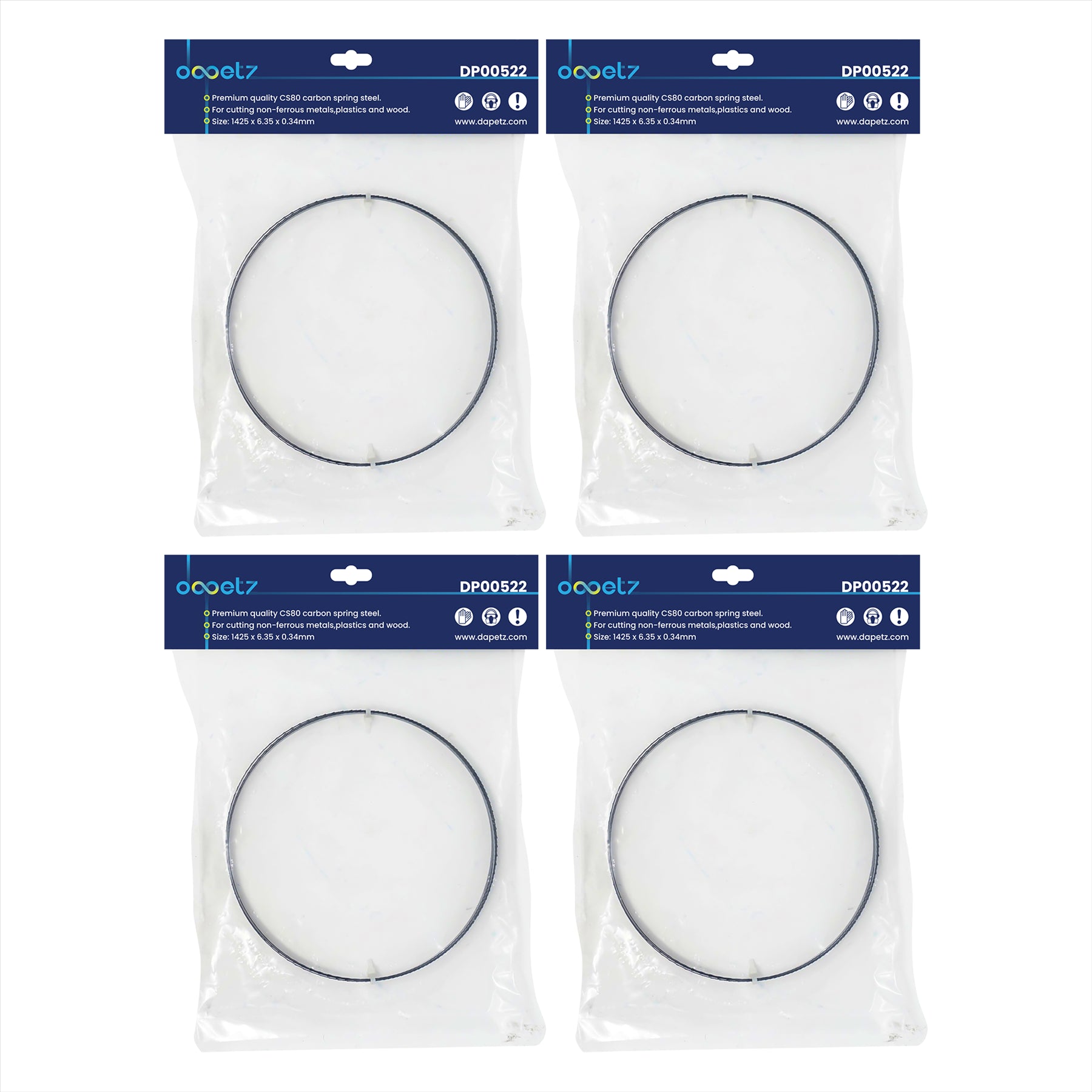 Bandsaw Blades Cutting 1425mm (56") 14Tpi 4X Dapetz