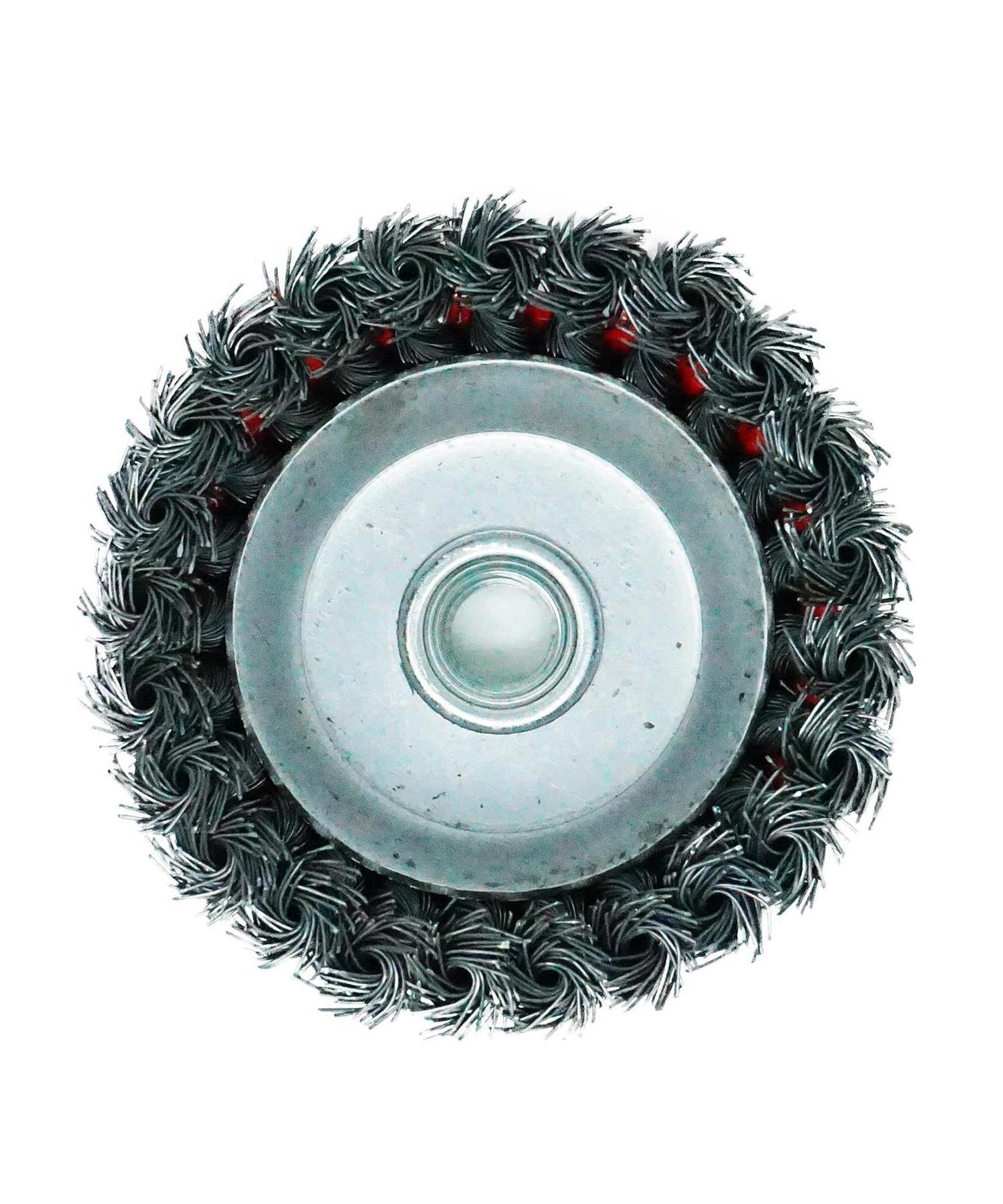 4PCs Twist Knot Semi Flat Wire Wheel Cup Brush Set Kit For 115mm Angle Grinder By Dapetz