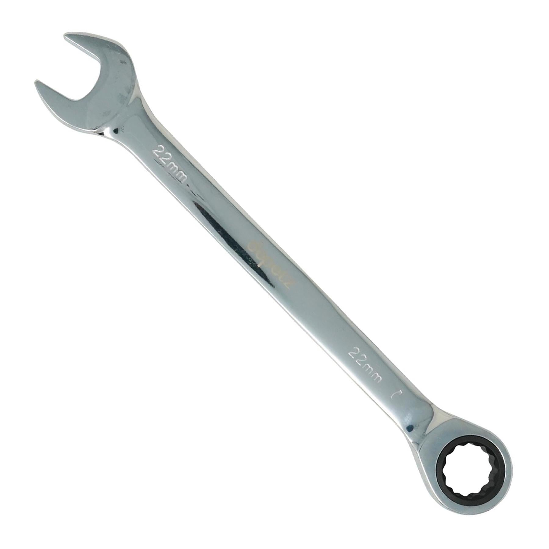 Fixed Head Ratchet Metric Spanner Open End Ring Combination 22mm