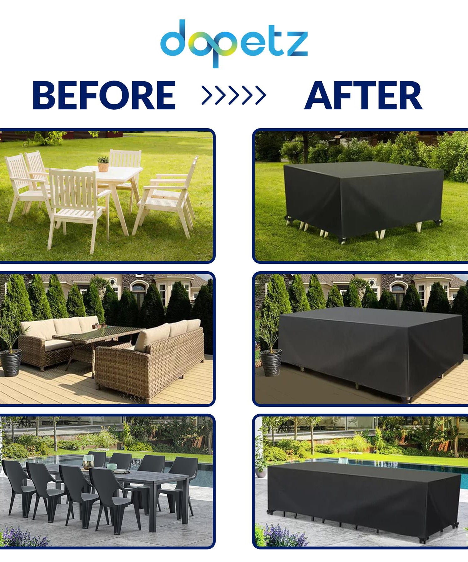 Heavy Duty 3 Seater Garden Bench Seat Cover Waterproof Weatherproof Outdoor Rain