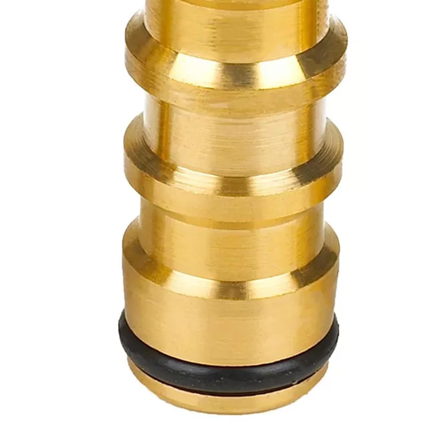 Brass Tap Connector 1/2" 3/4" Water Hose Pipe Adaptor Fitting Set Pack of 8