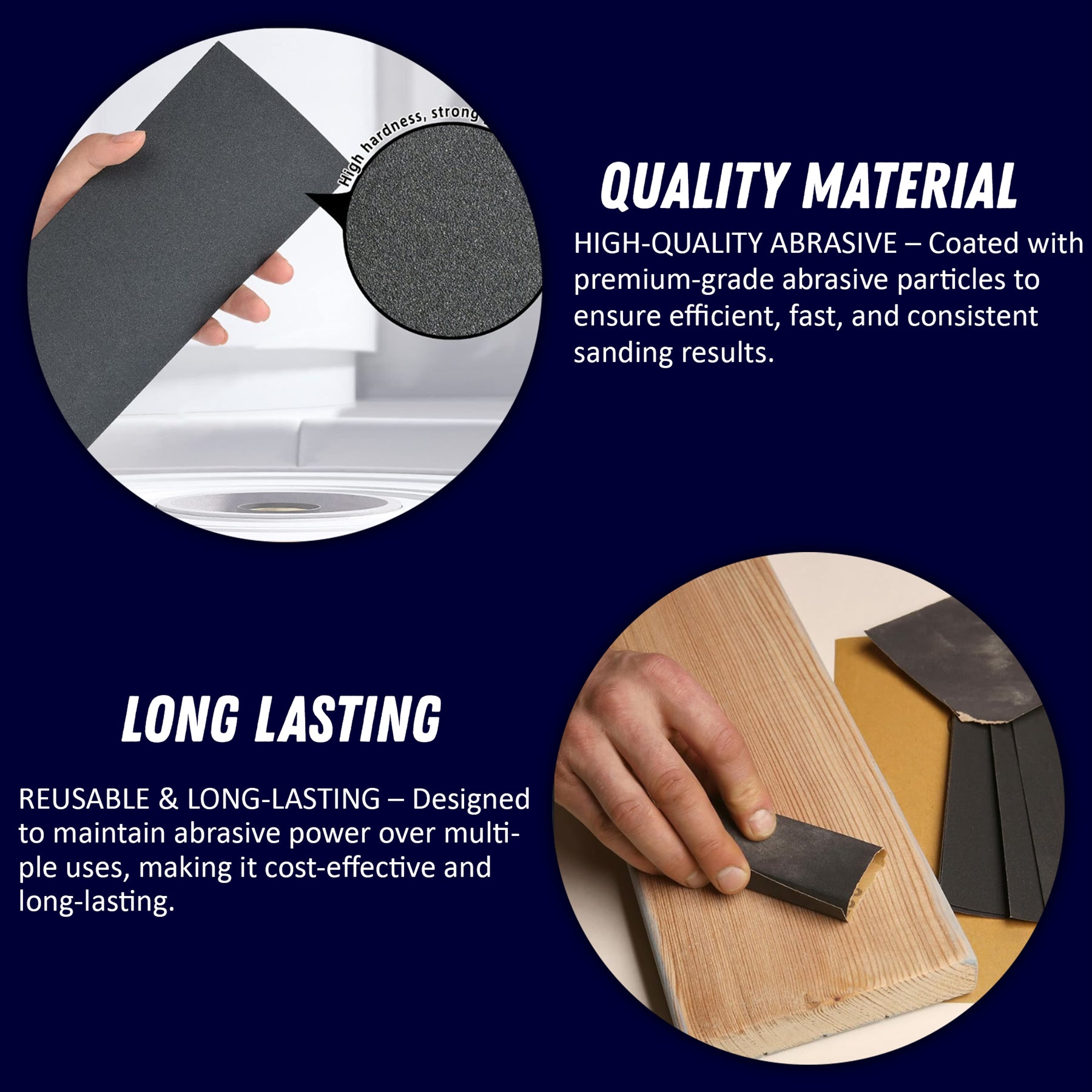 Emery Cloth Abrasive Sandpaper Sheets 230x280mm 10 Pack