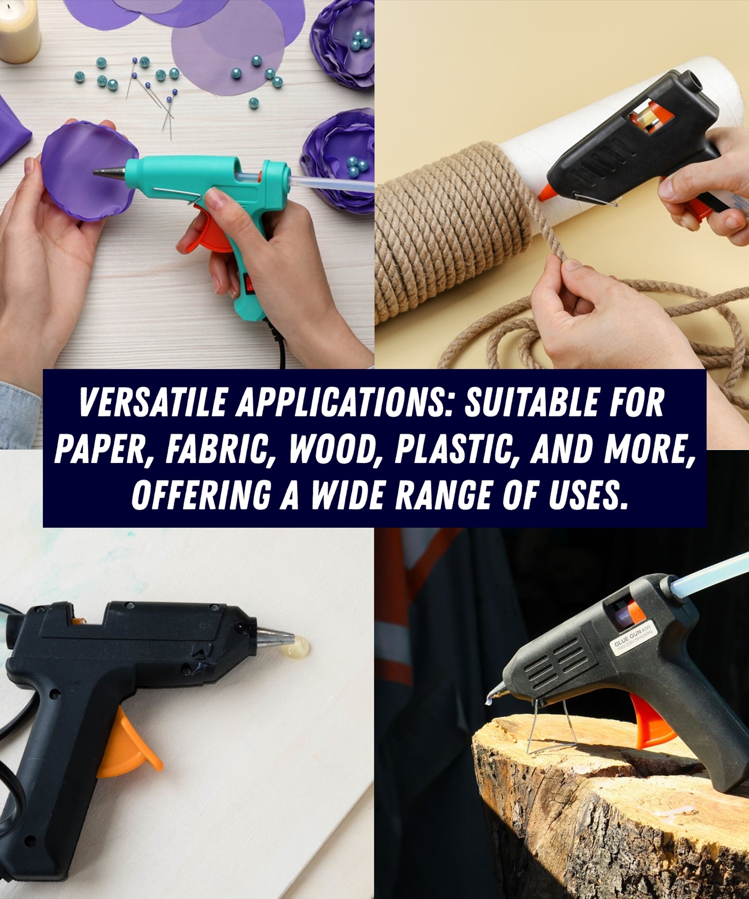 (Pack of 100) Hot Melt Glue Sticks 7mm x 200mm | Extra Long Craft Adhesive by Dapetz