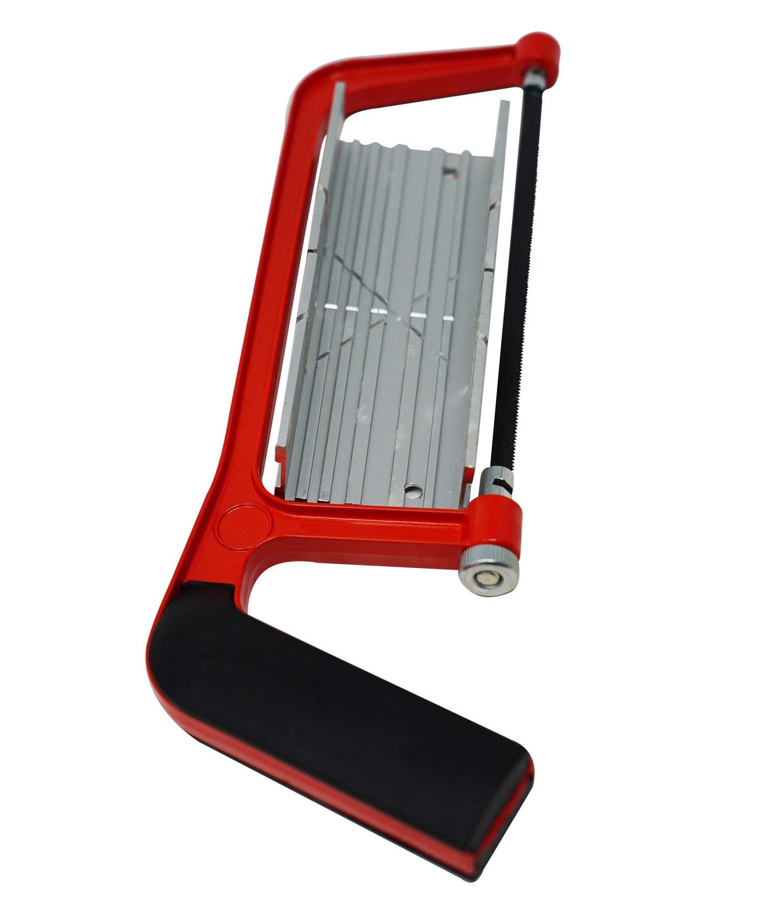 Hacksaw Frame With Mitre Box Cutting Carpenter Woodwork DIY Hand Tool Red By Dapetz