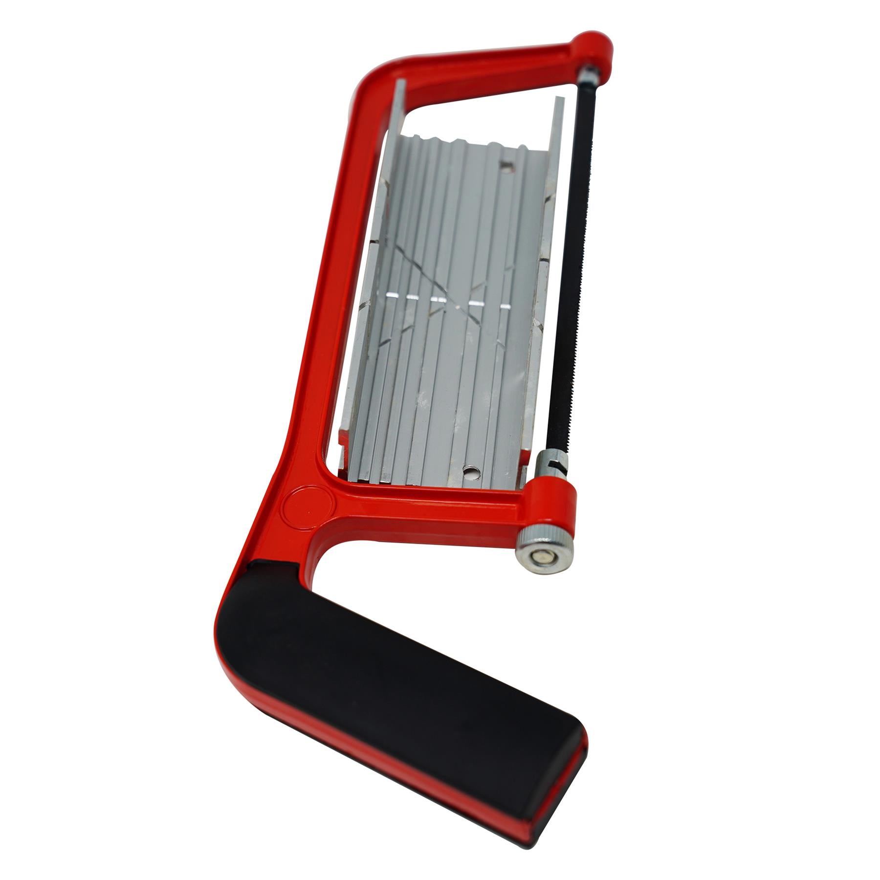 Hacksaw Frame With Mitre Box Cutting Carpenter Woodwork DIY Hand Tool Red By Dapetz