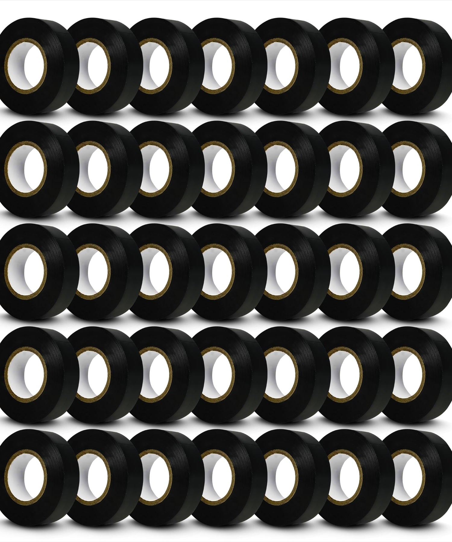 (Pack of 35) 19mm X 22M Black Electrical Pvc Insulation / Insulating Tape Flame Retardant by Dapetz
