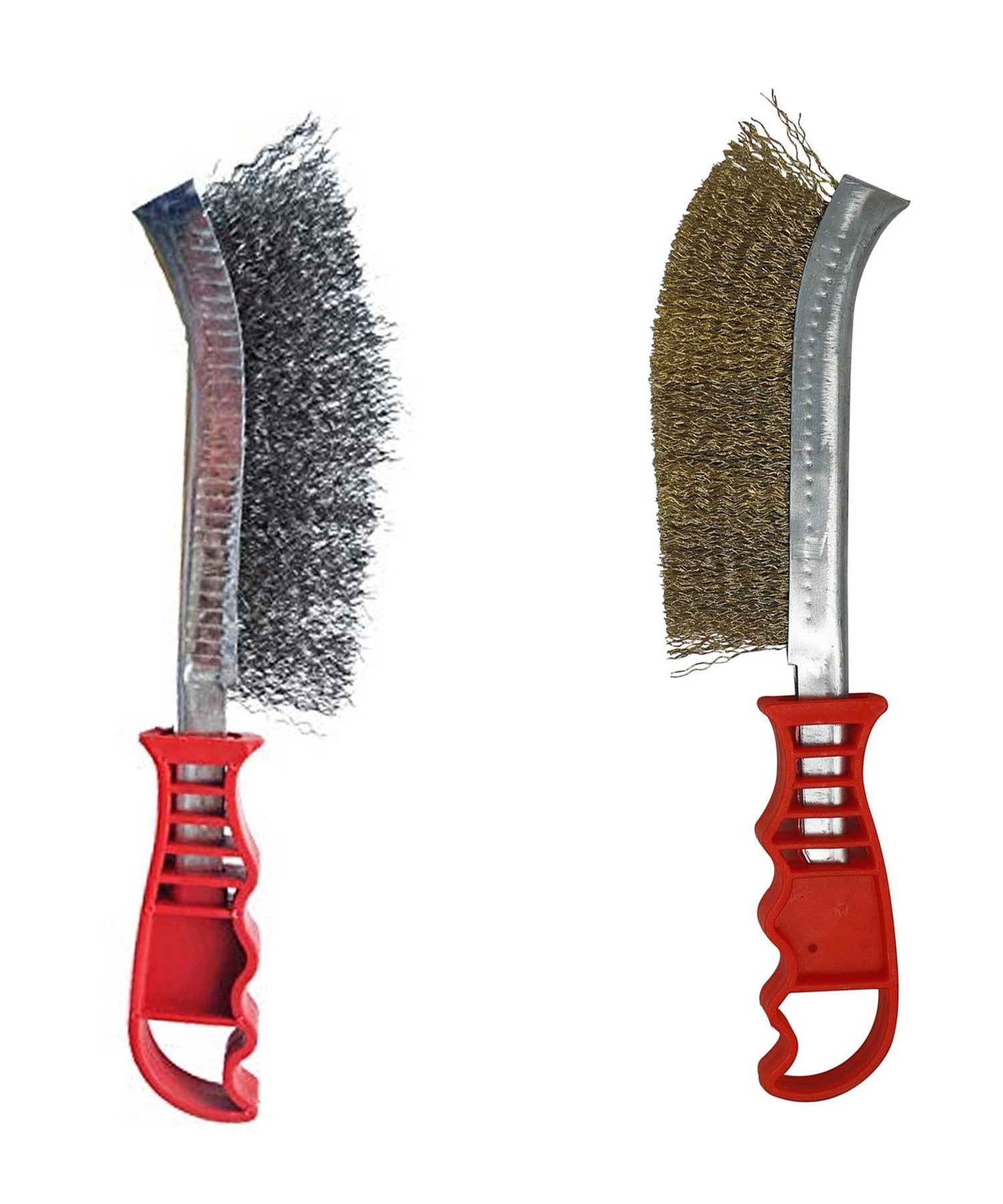 Wire Hand Brush Steel and Brass 35mm Paint Rust Metal Remover By Dapetz