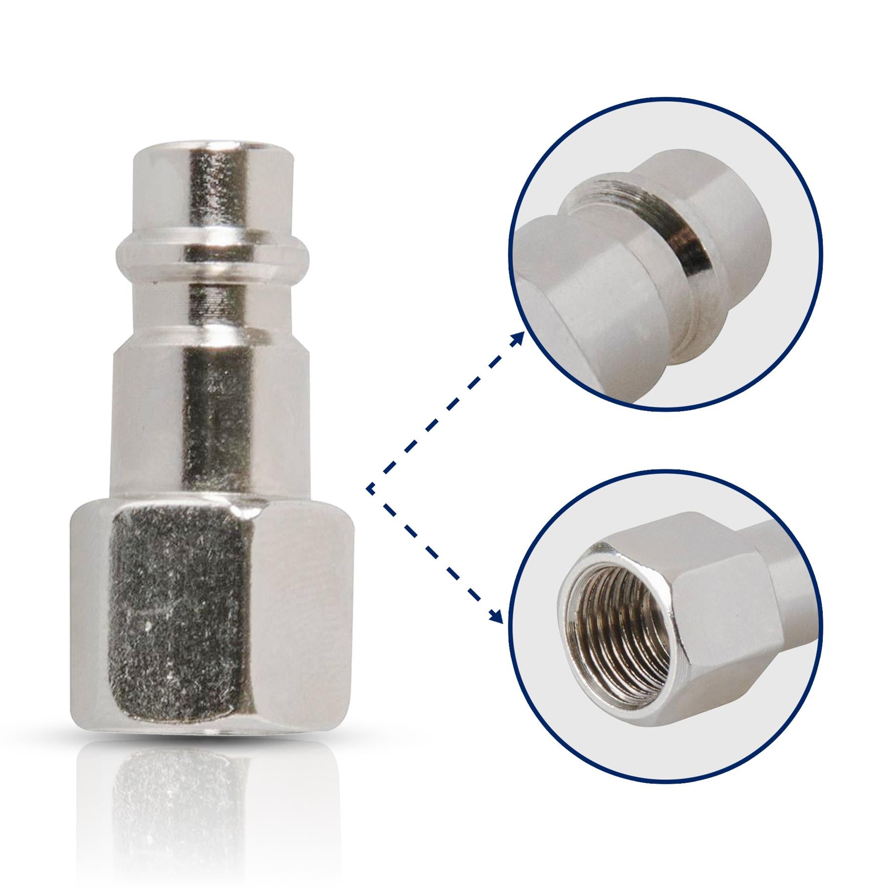 Euro Airline Hose Fitting Connector 1/4" BSP Quick Release Female Thread 1PC