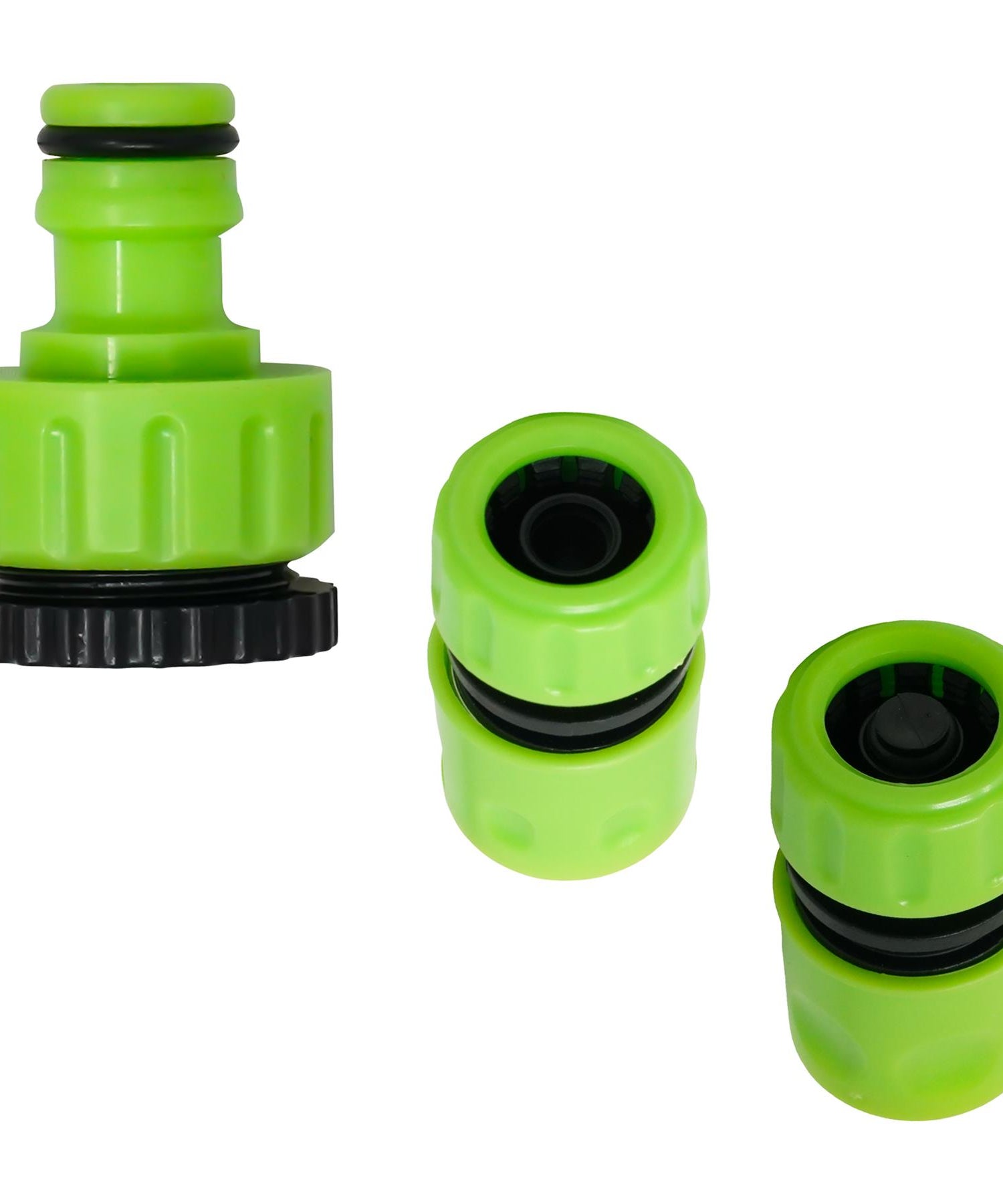 3X Garden Hose Pipe Fitting Set Tap Adaptor Waterstop Connector 1/2" 3/4" Female By Dapetz