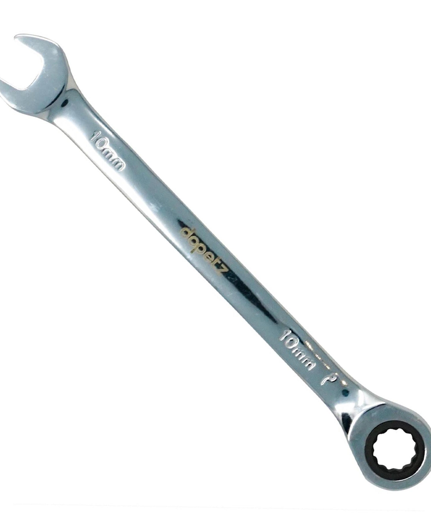 Fixed Head Ratchet Metric Spanner Open End Ring Combination 10mm By Dapetz