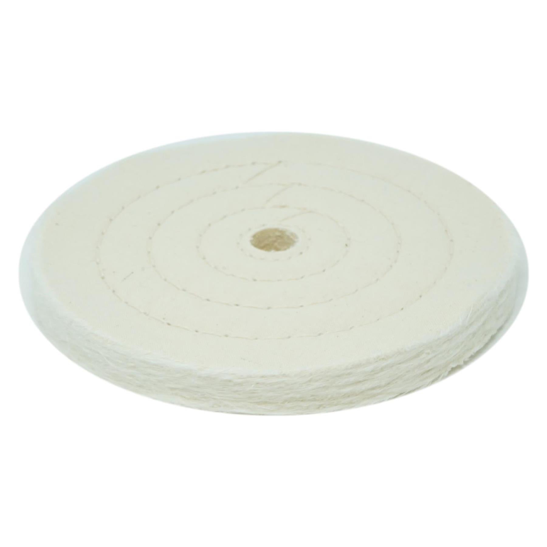 Dapetz Polishing Wheel Mop 150mm 6" Spiral Stitched Cotton Buffing Mop For Bench Grinder