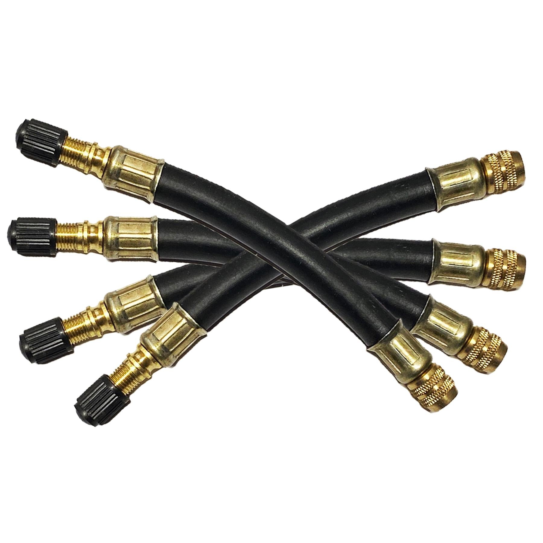 Flexible Rubber Tyre Valve Extension 105mm Twin Wheel By Dapetz