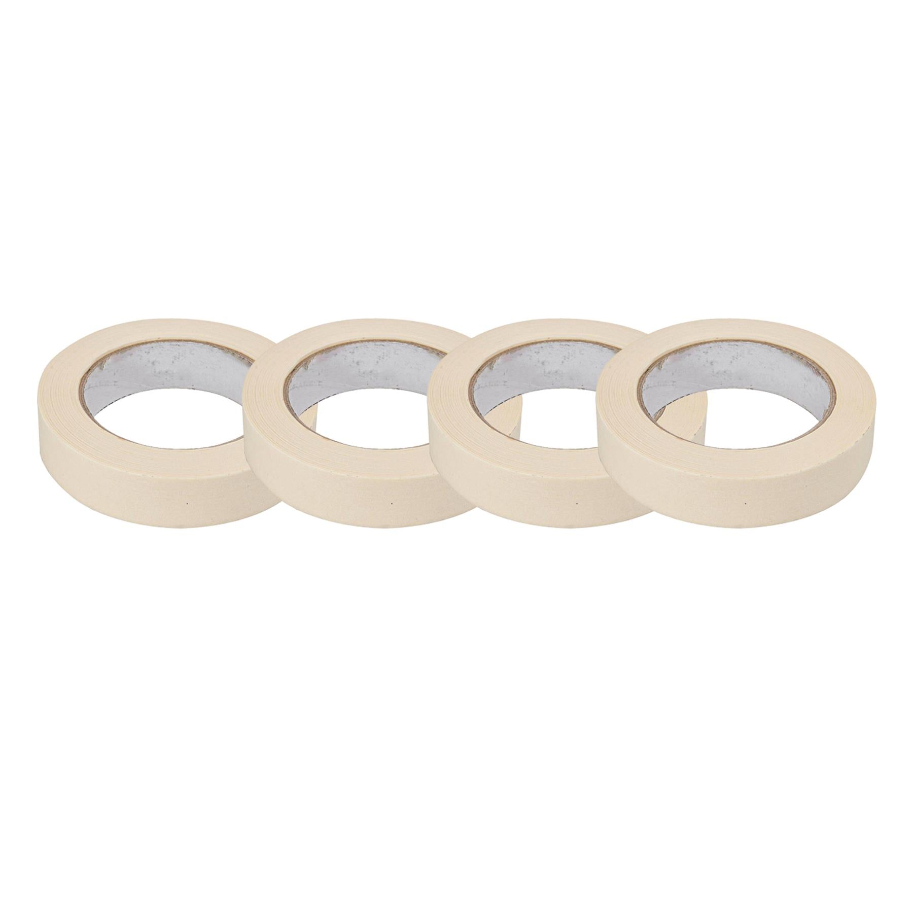 6PCS Masking Tape 25mm x 50m Professional Painting Automotive Auto Car White By Dapetz