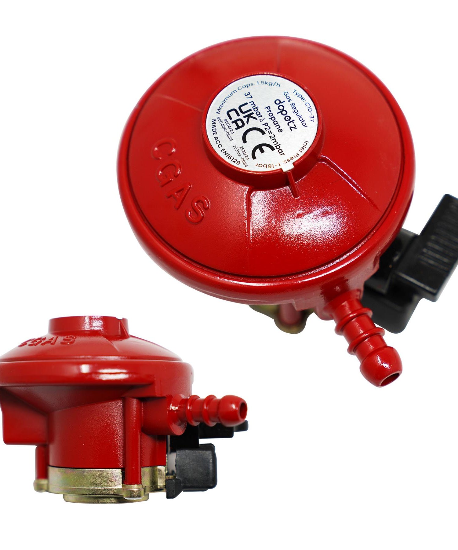 Propane Gas Clip On Regulator 27mm Flowgas Calor BP 5,10,15 KG Patio Gas 37mbar