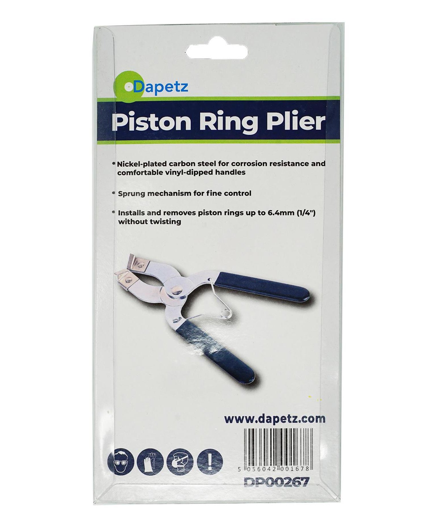 Dapetz Piston Ring Plier 1.2 - 6.4mm Compressor Remover Expander Engine Installs Tool