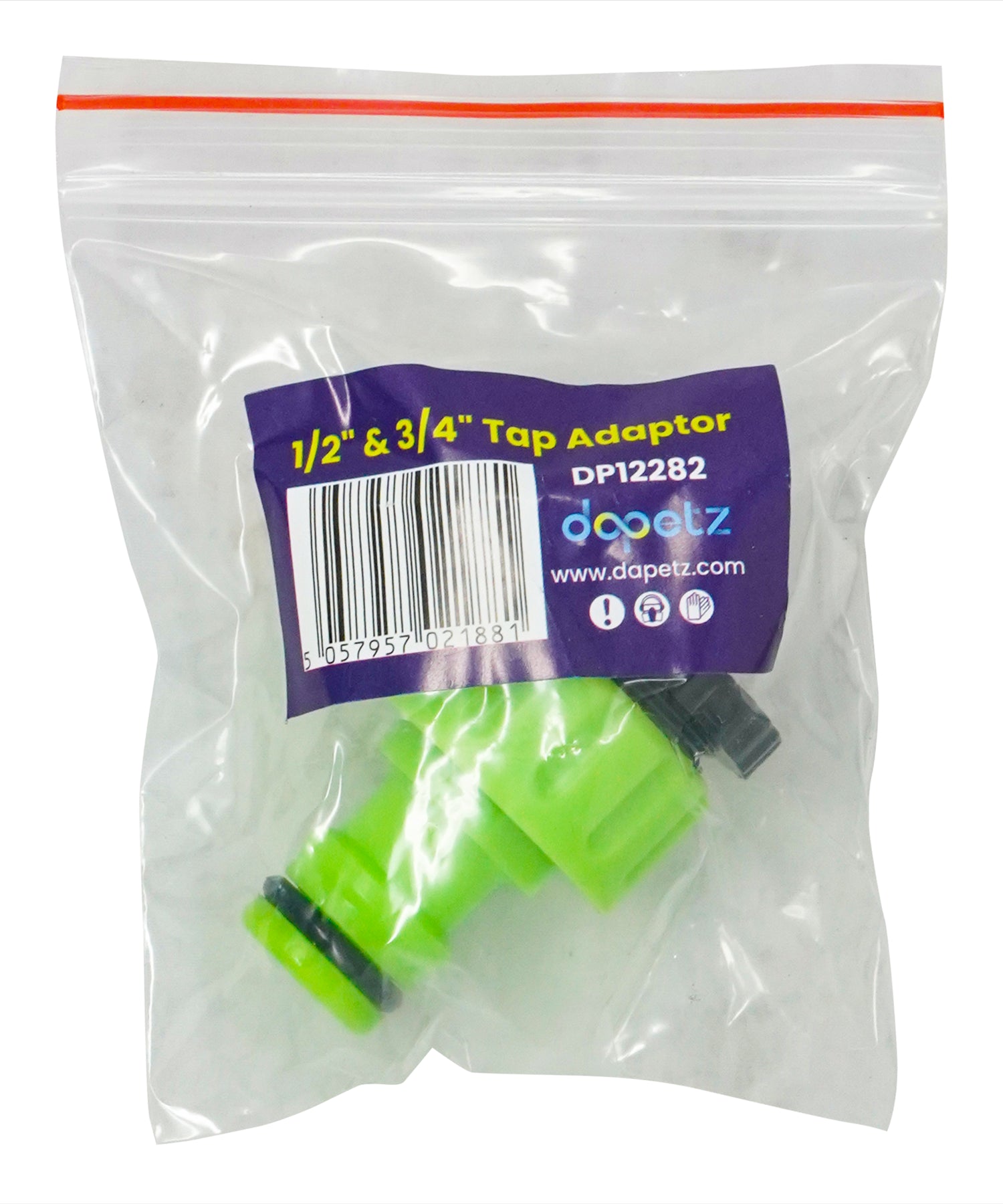Tap Adaptor 1/2" & 3/4" Garden Watering Water Hose Pipe Plastic Connector Fitting