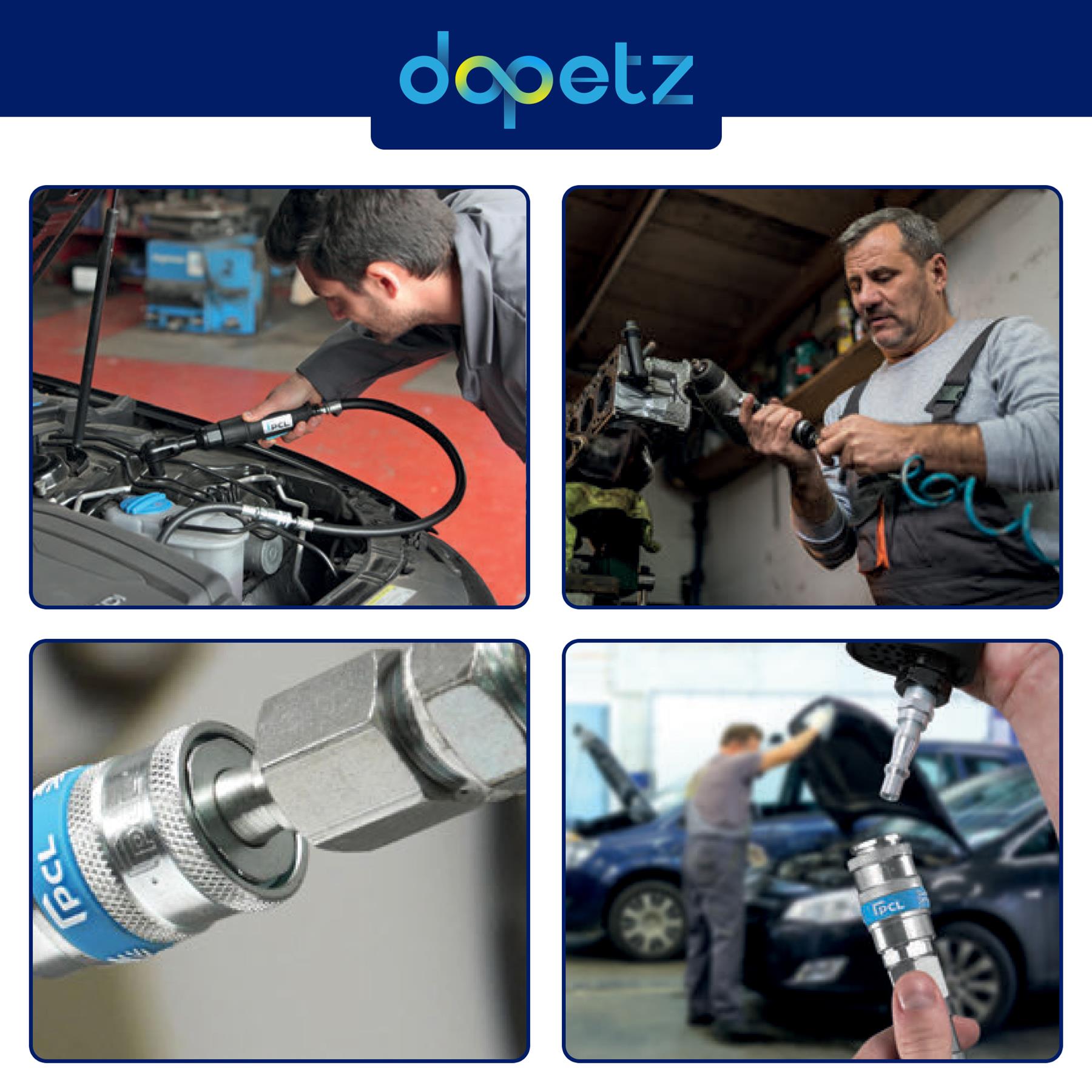 Air Line Hose Fitting Connector Female 1/4" Thread Bayonet For PCL Vertex 10Pcs